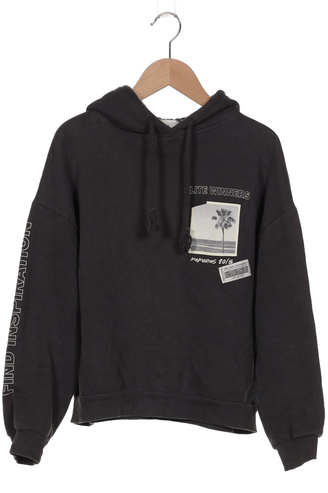 

Pull & Bear Damen Kapuzenpullover, grau, Gr. 34
