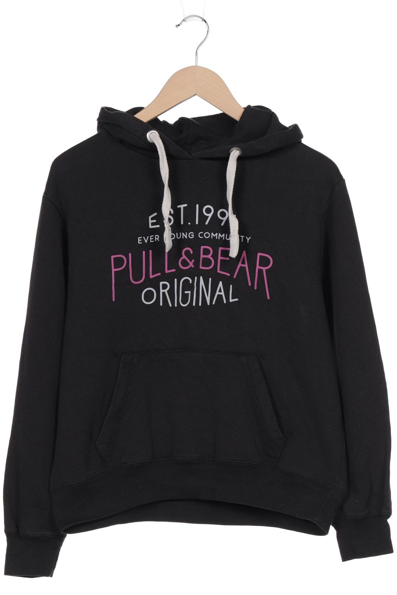 

Pull & Bear Herren Kapuzenpullover, schwarz, Gr. 48