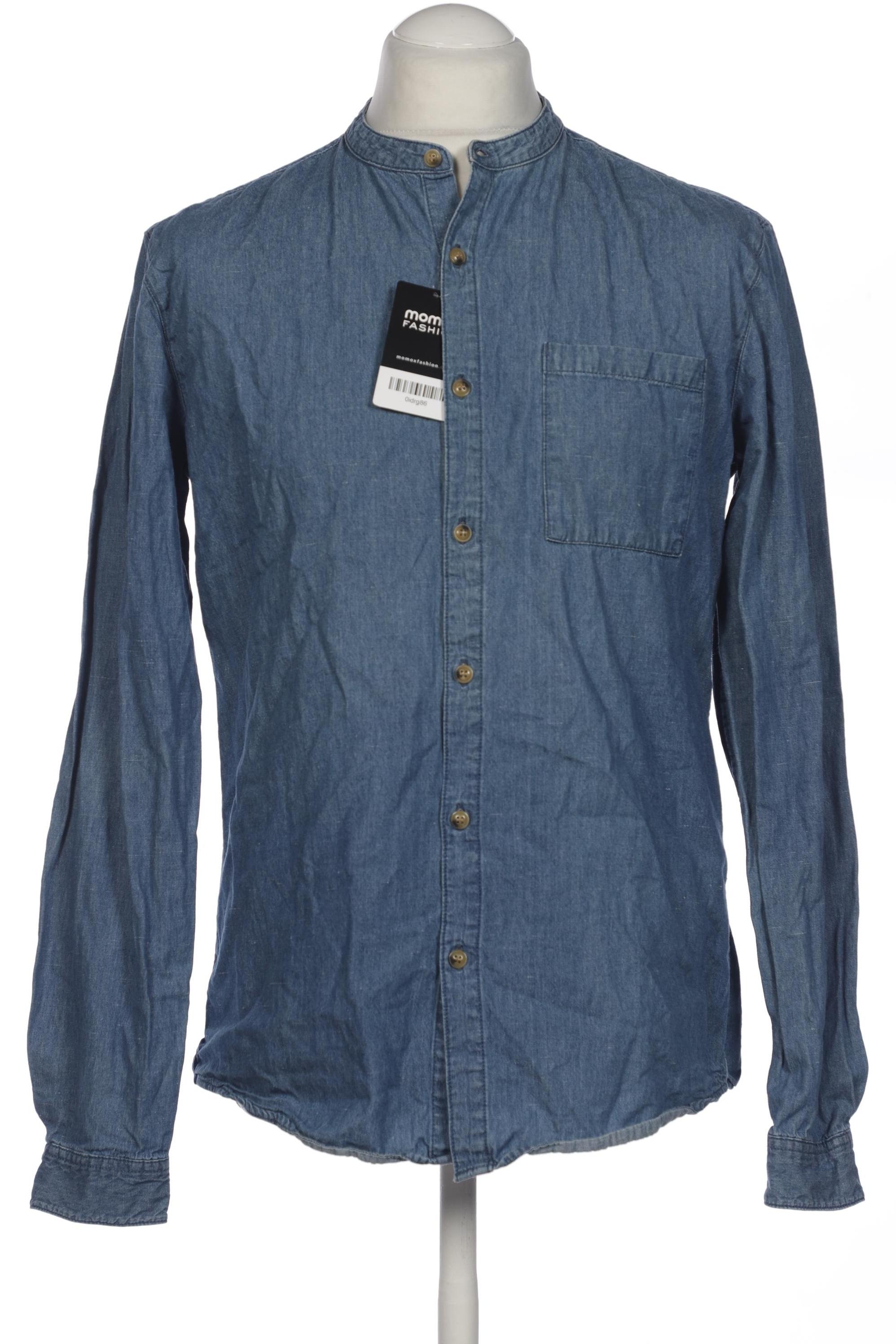 

Pull & Bear Herren Hemd, blau, Gr. 52