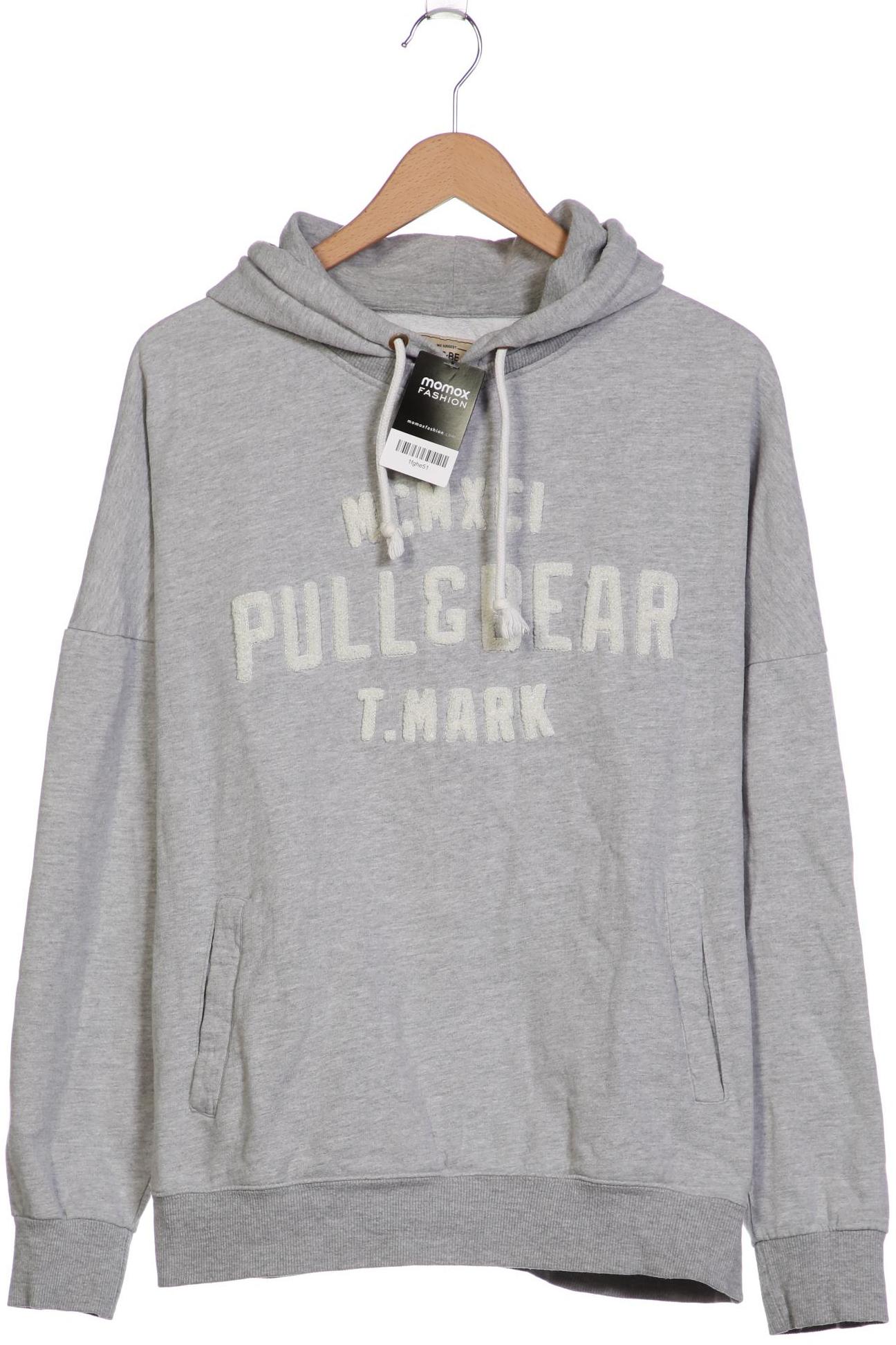 

Pull & Bear Herren Kapuzenpullover, grau, Gr. 48