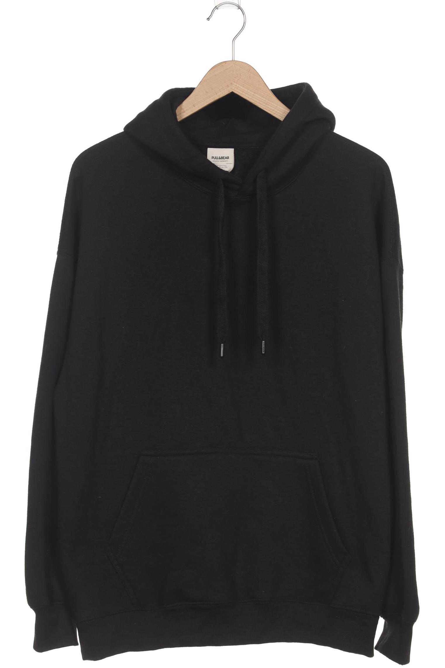

Pull & Bear Herren Kapuzenpullover, schwarz, Gr. 46
