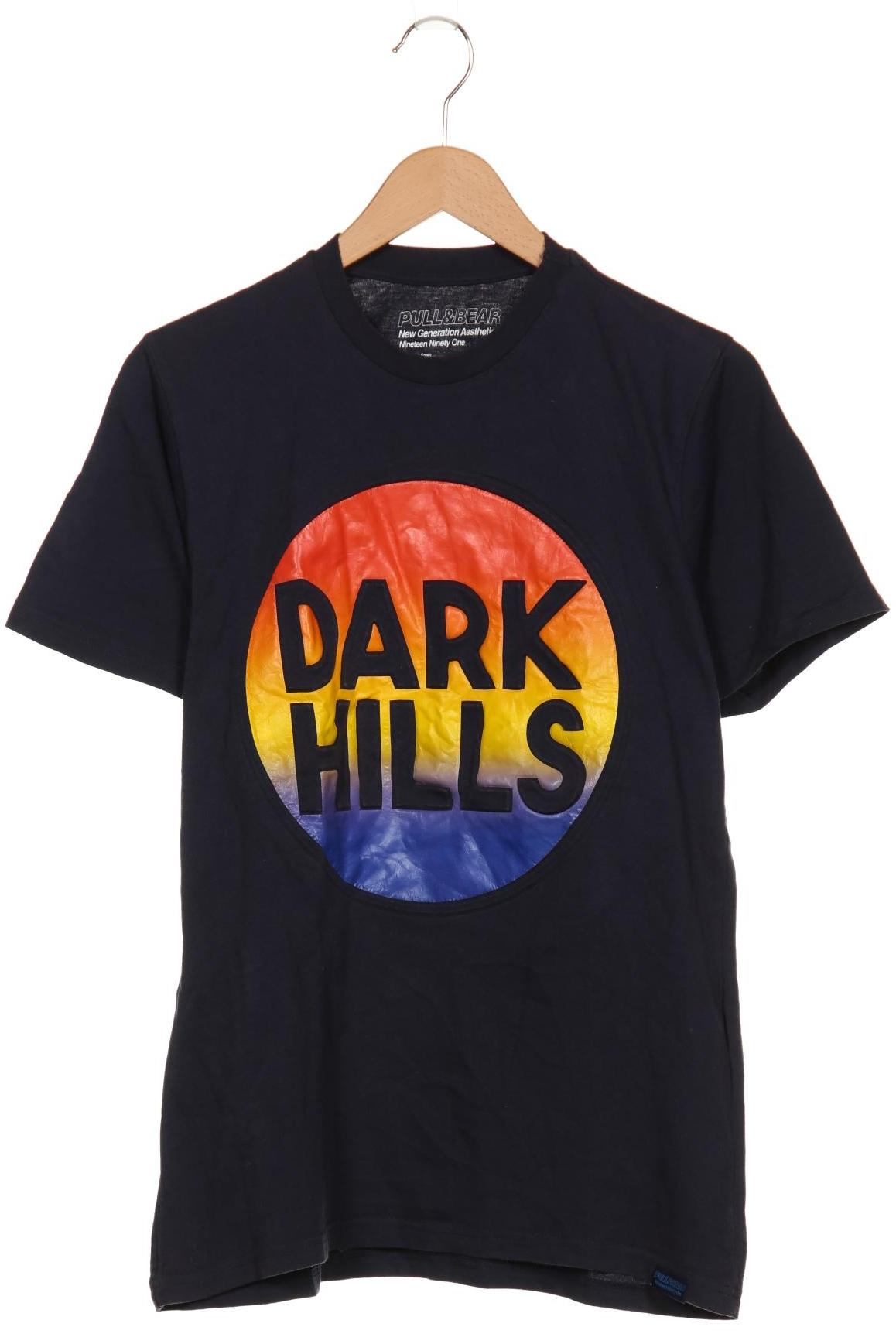 

Pull & Bear Herren T-Shirt, marineblau, Gr. 48