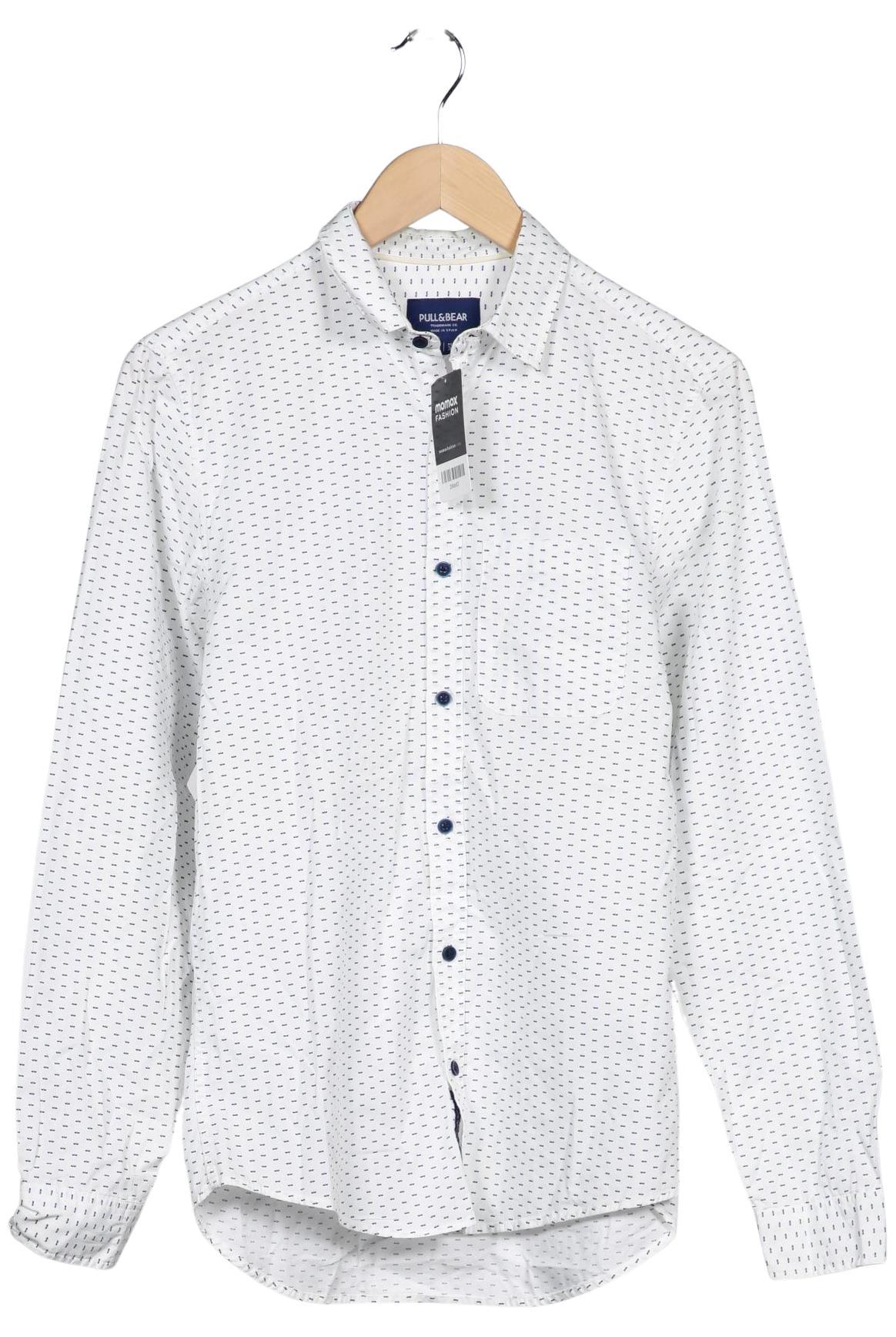 

Pull & Bear Herren Hemd, weiß, Gr. 46