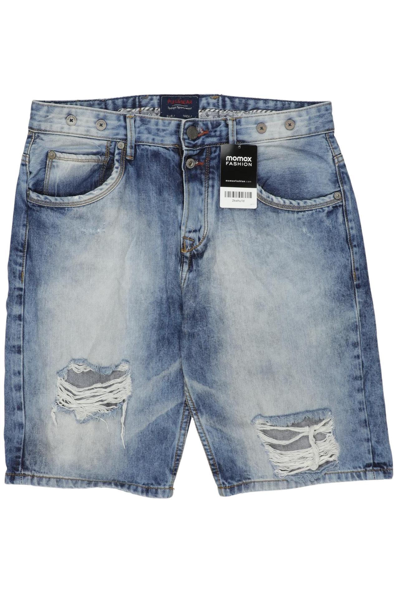 

Pull & Bear Herren Shorts, blau, Gr. 32