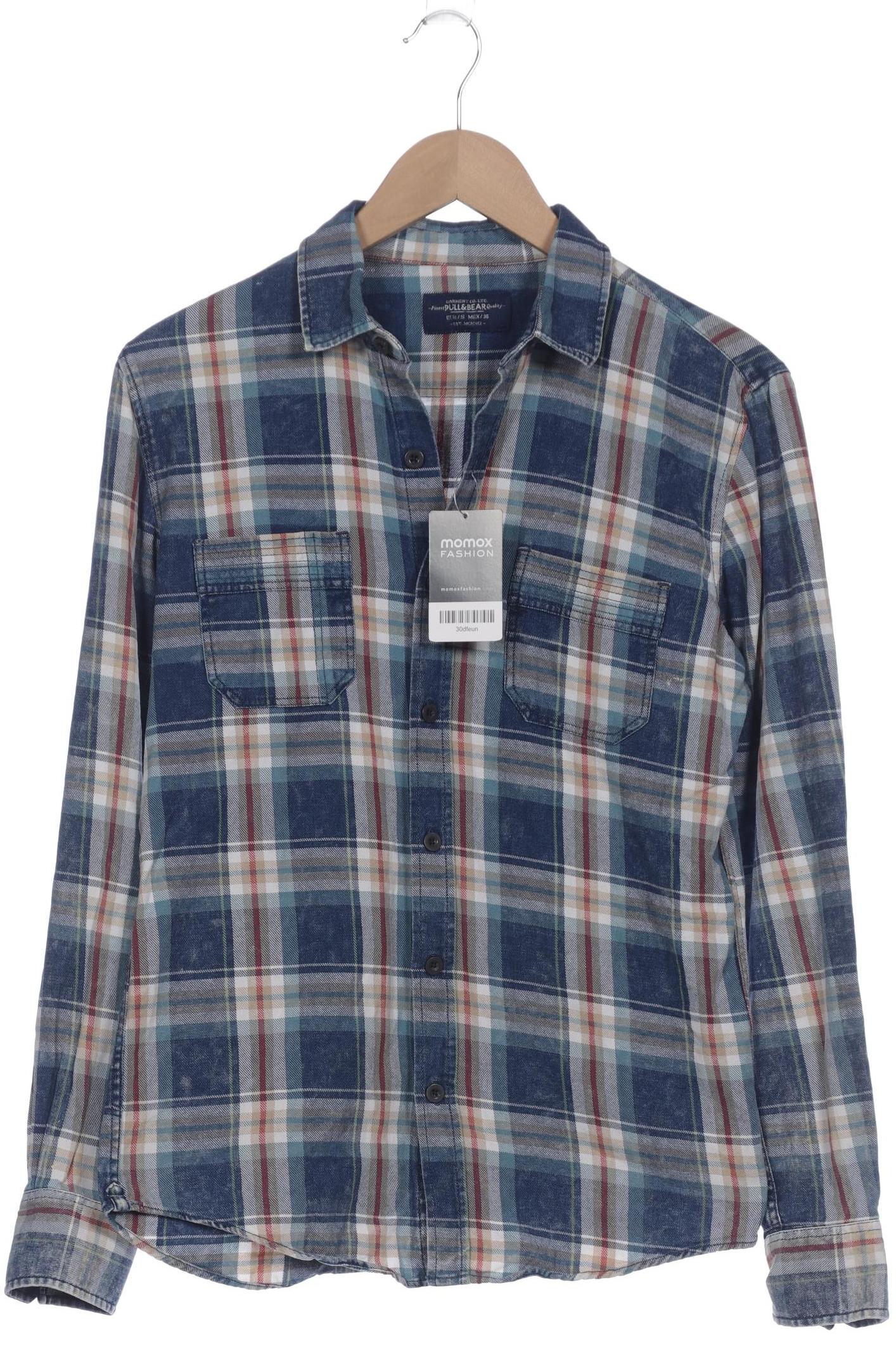 

Pull & Bear Herren Hemd, blau, Gr. 46