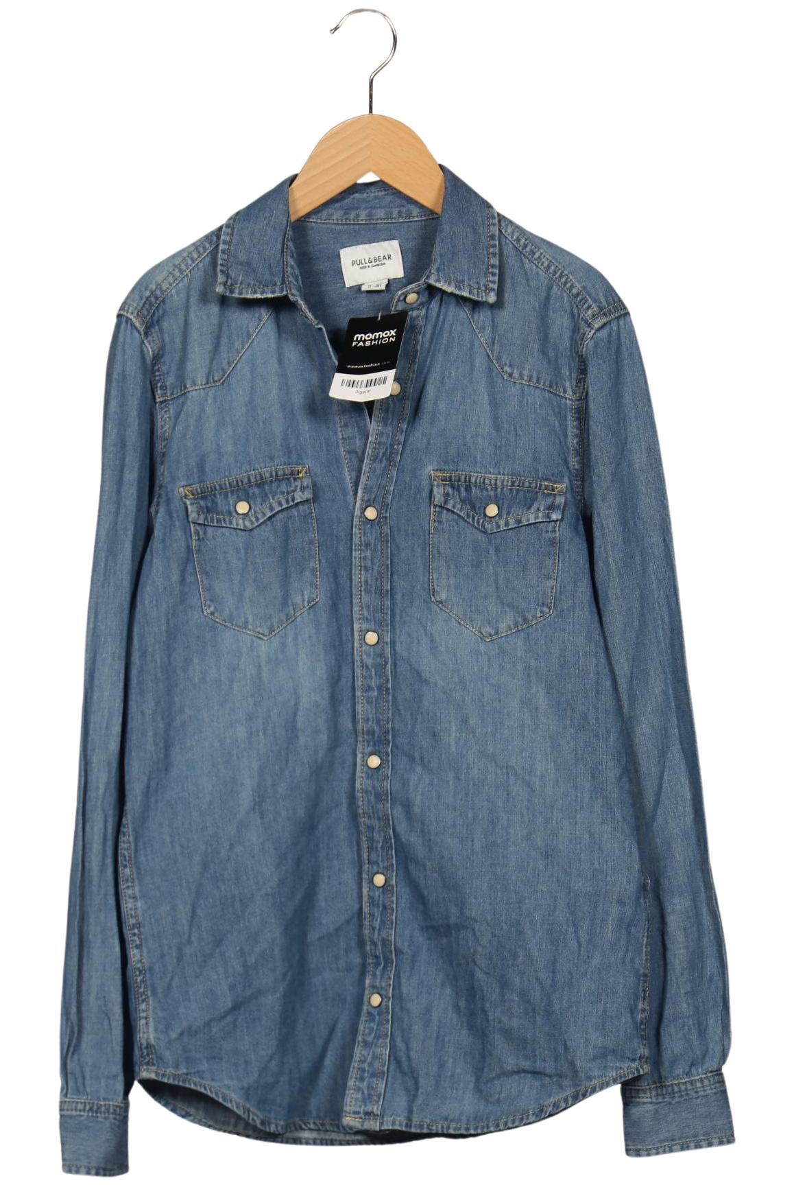

Pull & Bear Herren Hemd, blau, Gr. 46