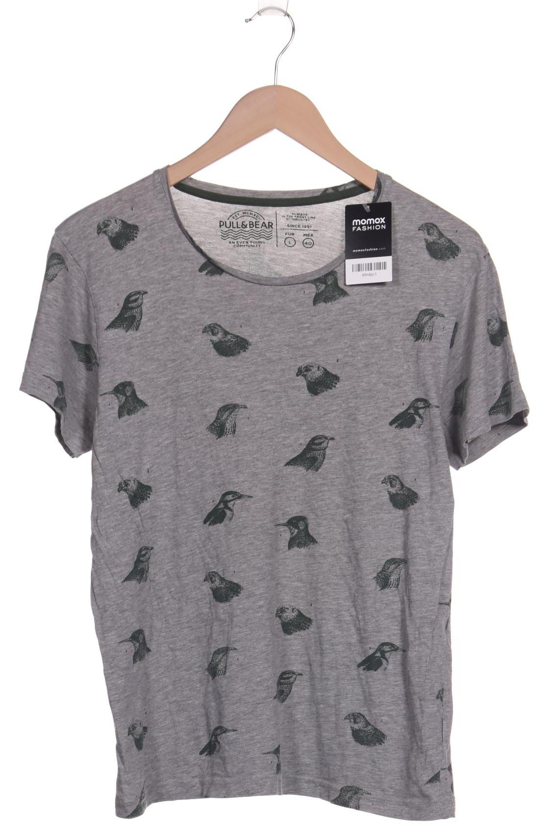 

Pull & Bear Herren T-Shirt, grau, Gr. 52