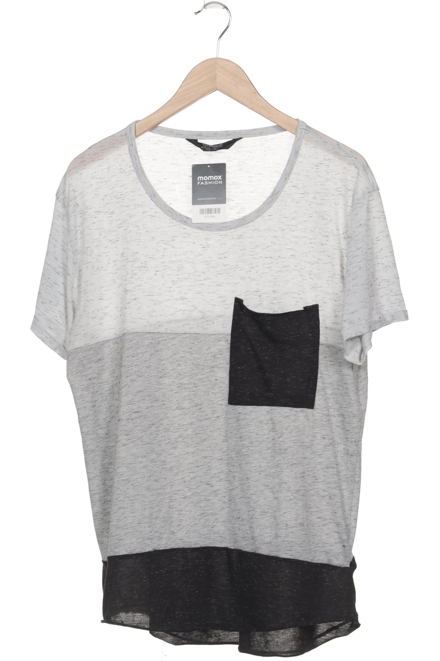 Thumbnail - Pull &amp; Bear Herren T-Shirt, grau, Gr. 52