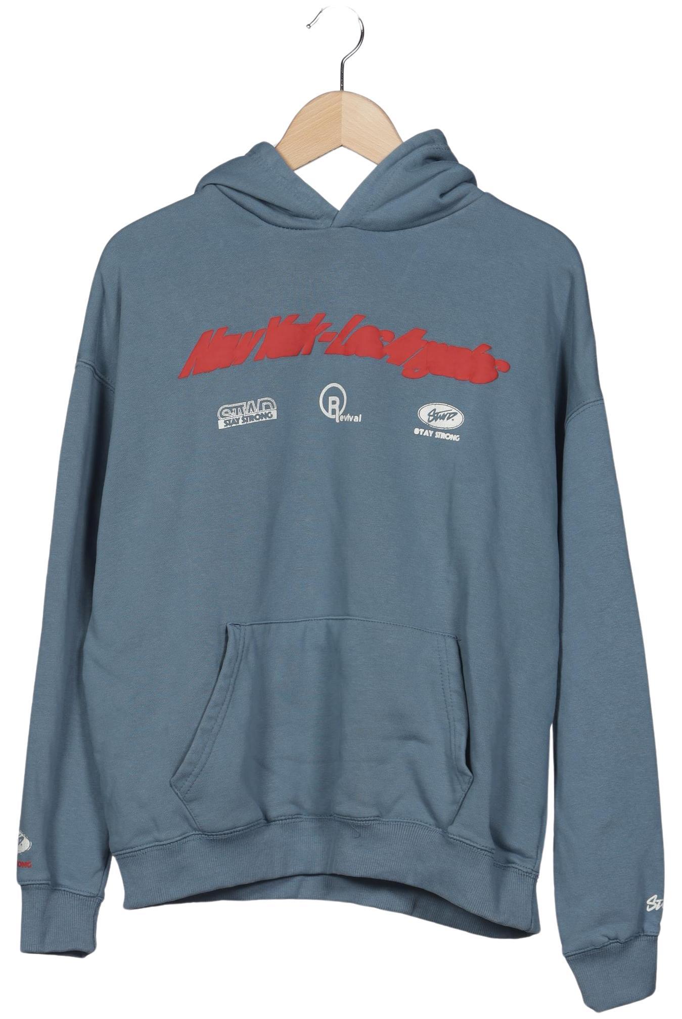 

Pull & Bear Herren Kapuzenpullover, blau, Gr. 48