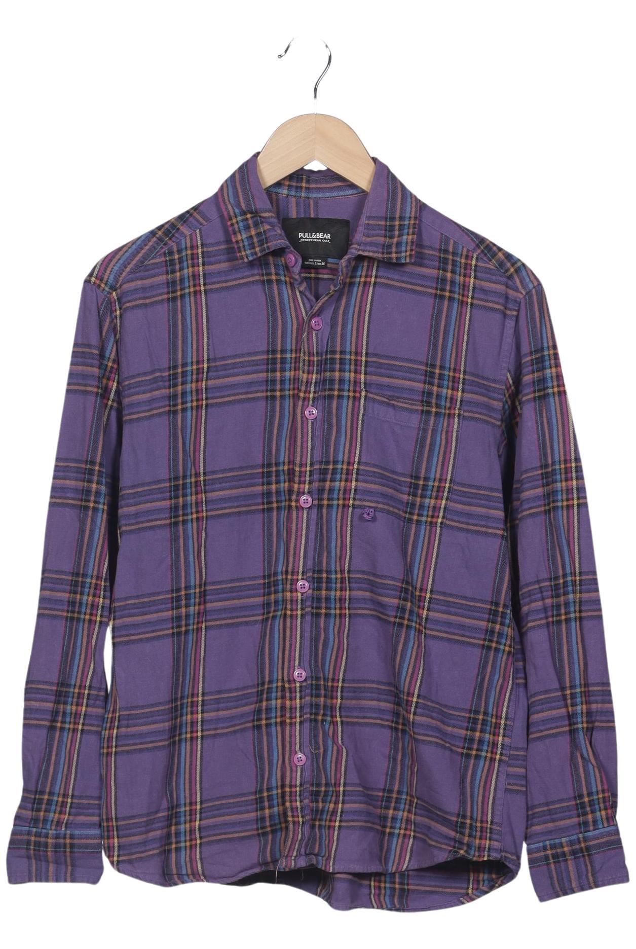 

Pull & Bear Herren Hemd, flieder, Gr. 46