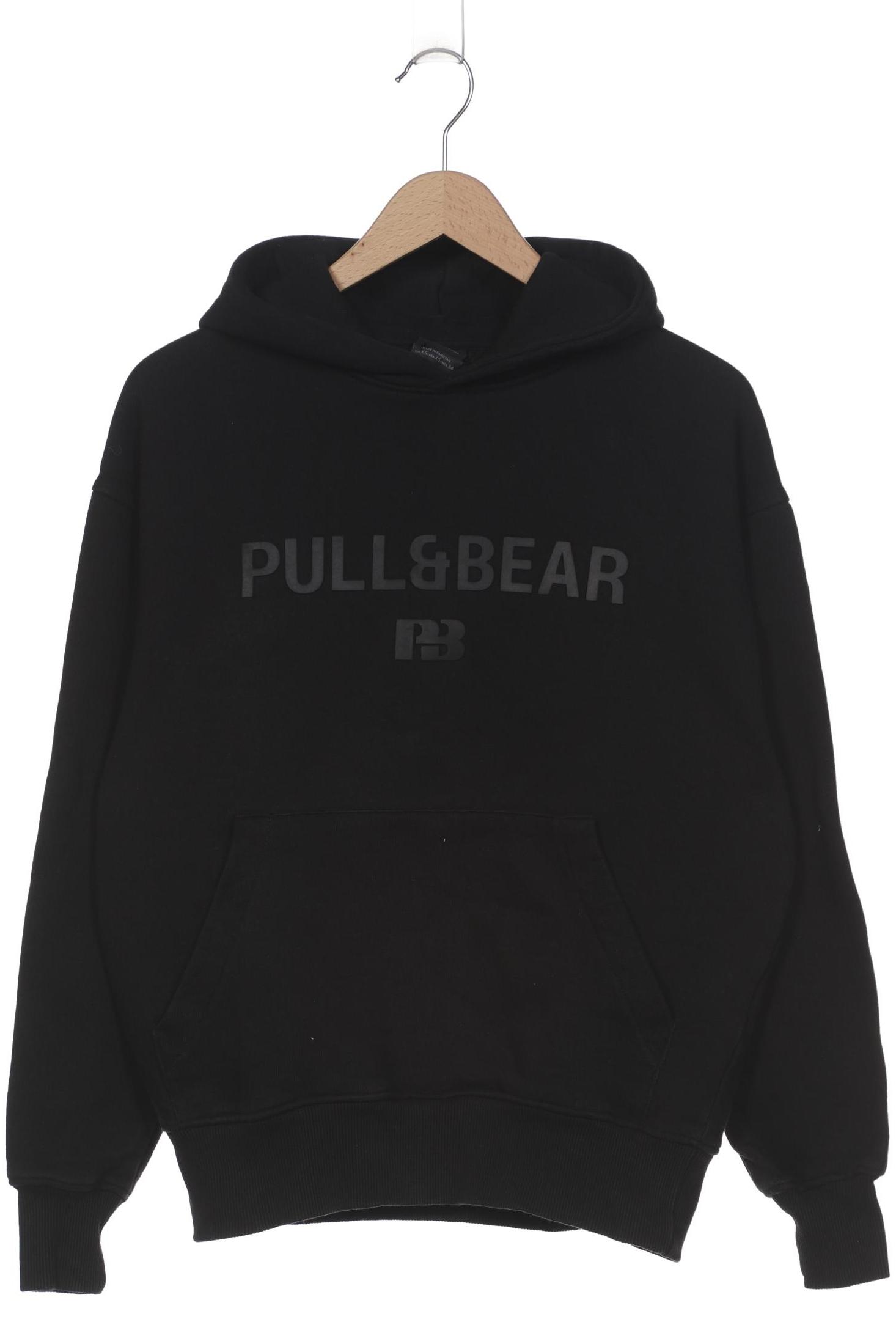 

Pull & Bear Herren Kapuzenpullover, schwarz, Gr. 44