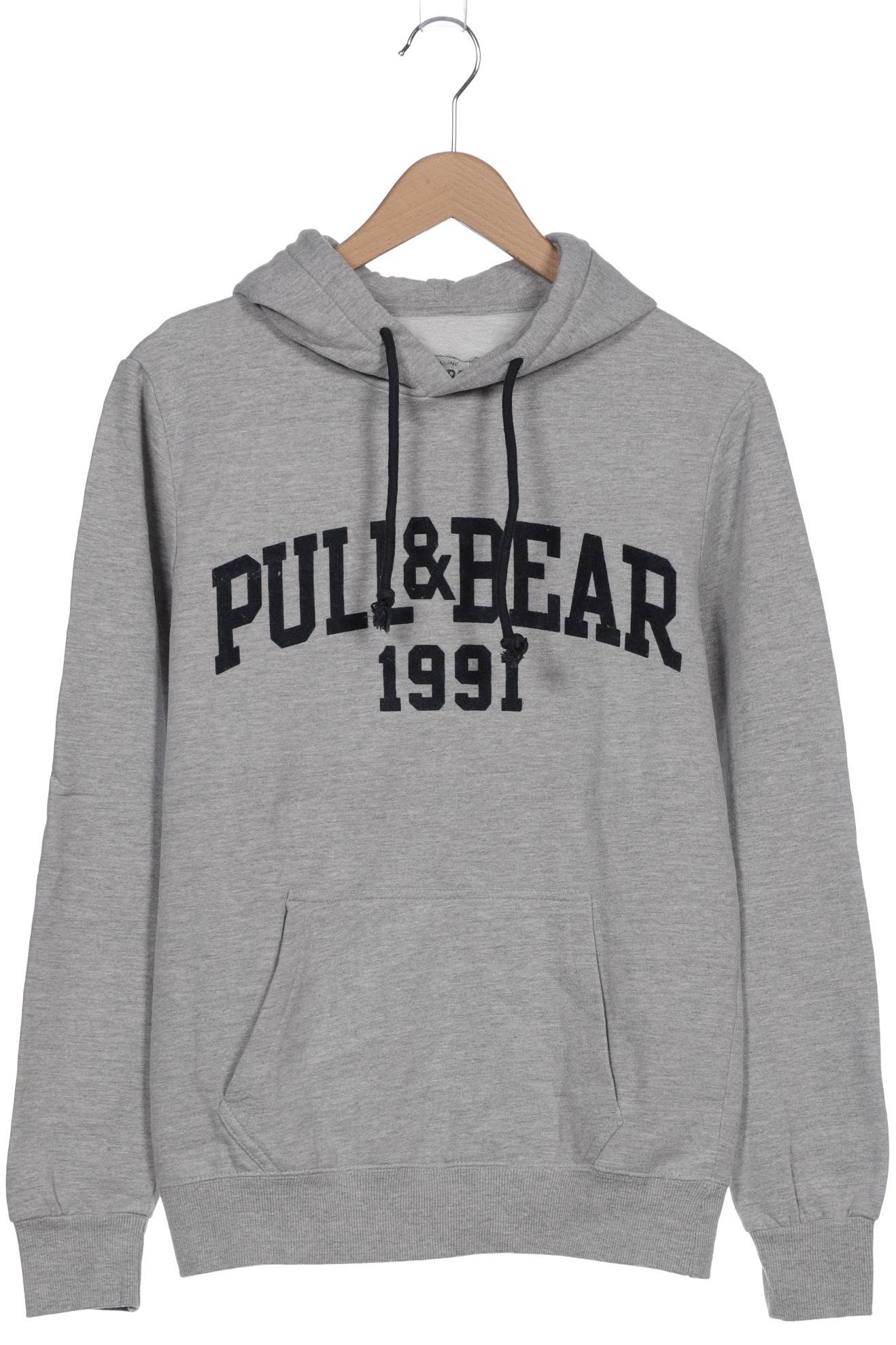 

Pull & Bear Herren Kapuzenpullover, grau, Gr. 46