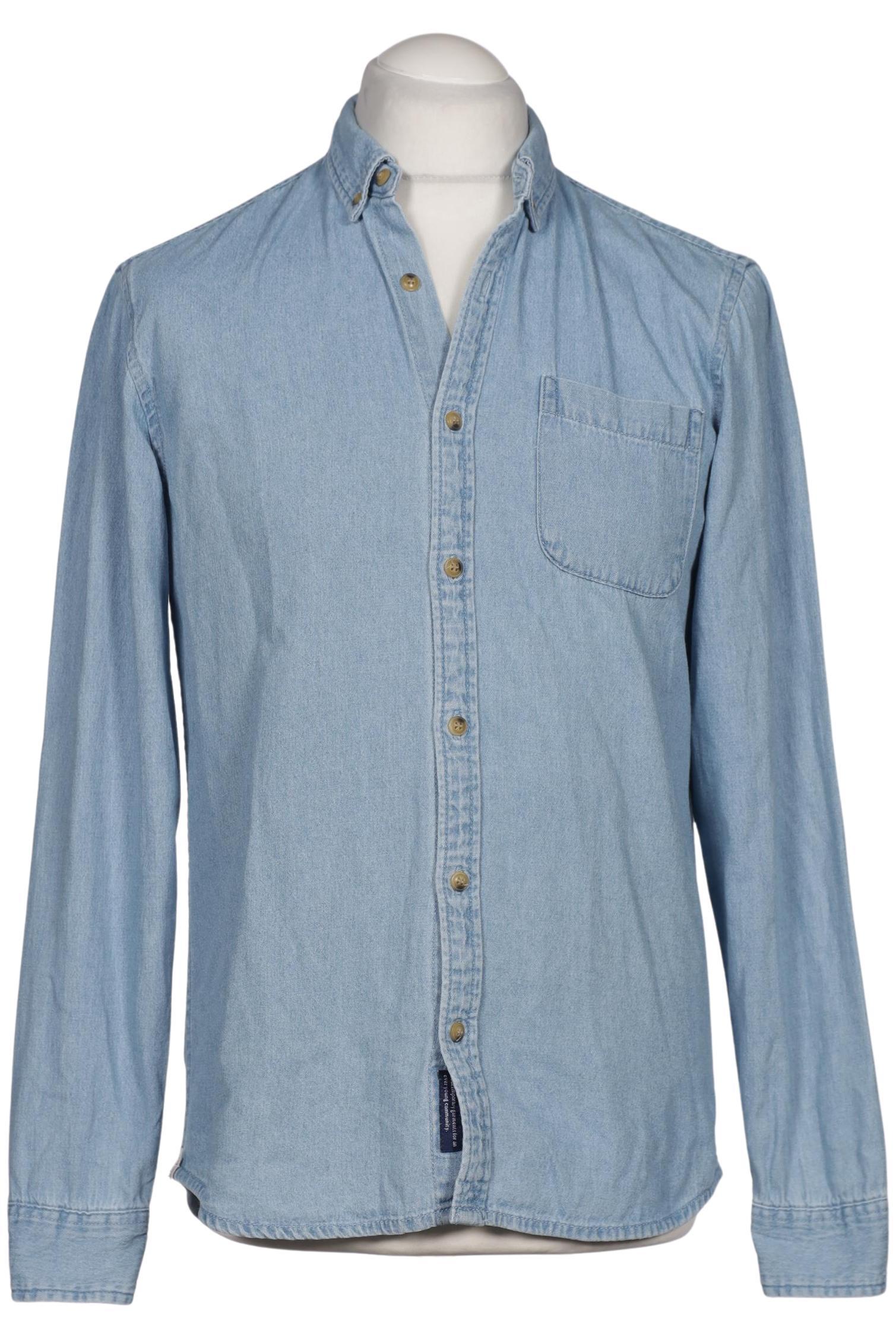 

Pull & Bear Herren Hemd, blau, Gr. 48