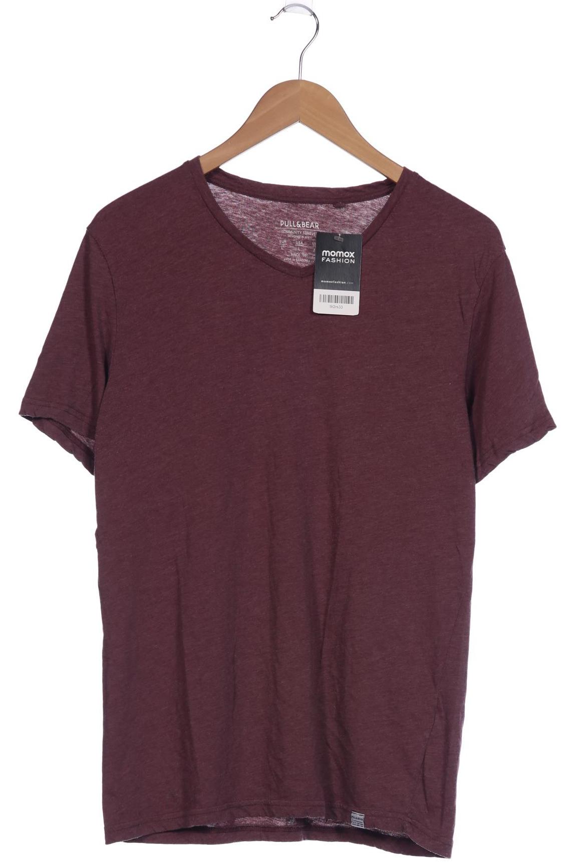 

Pull & Bear Herren T-Shirt, bordeaux