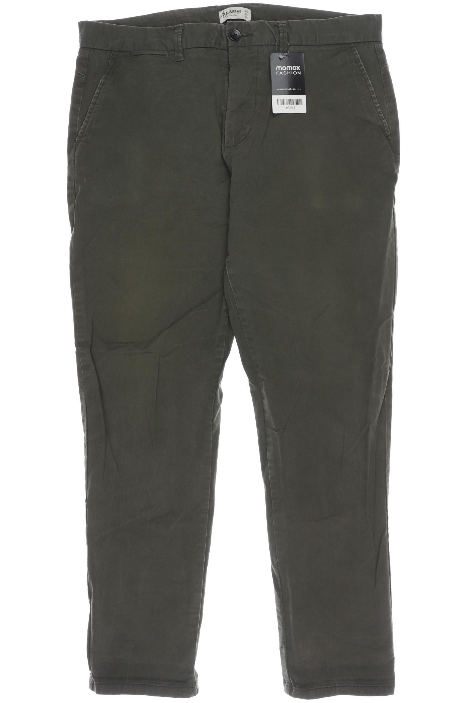

Pull & Bear Herren Stoffhose, grün, Gr. 34