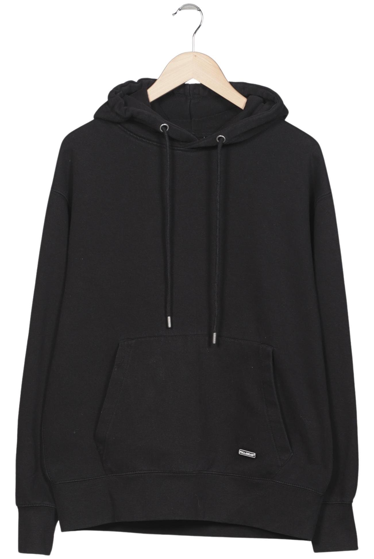 

Pull & Bear Herren Kapuzenpullover, schwarz, Gr. 48