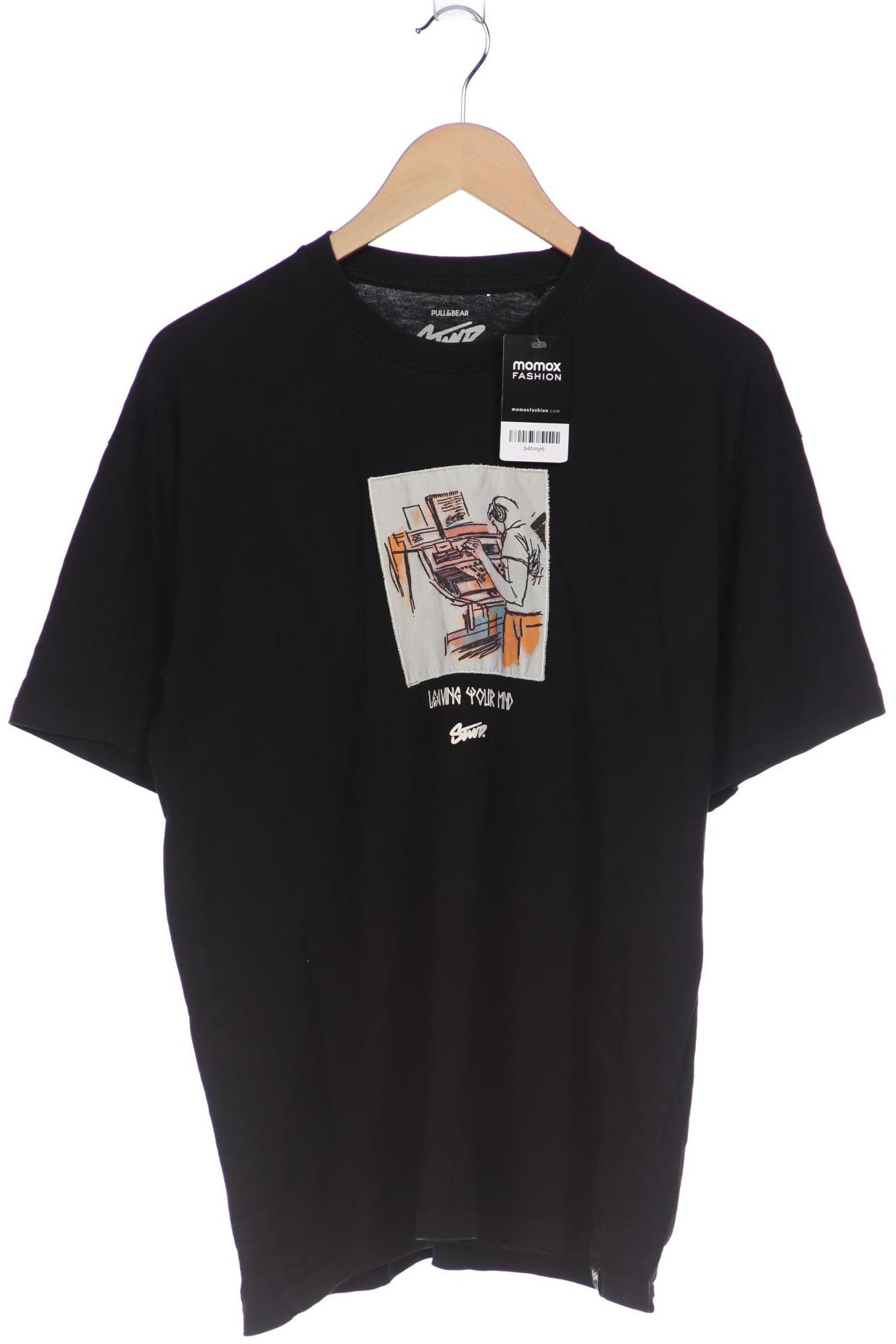 

Pull & Bear Herren T-Shirt, schwarz