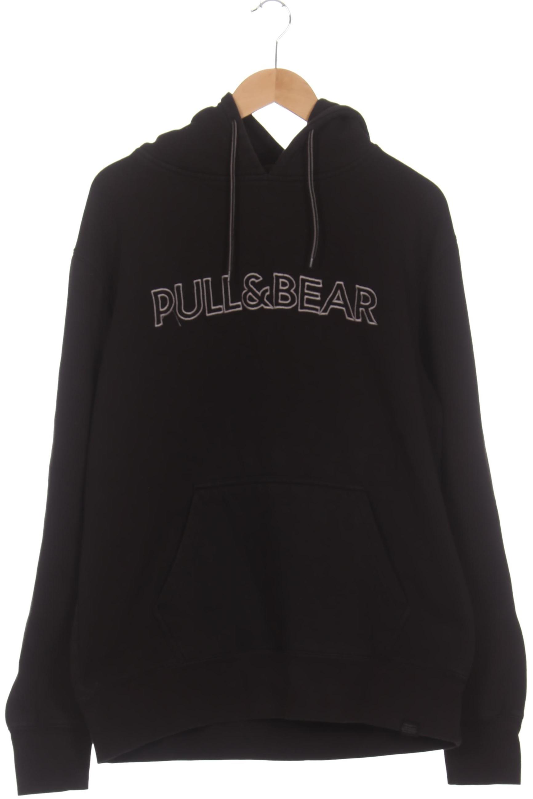 

Pull & Bear Herren Kapuzenpullover, schwarz, Gr. 54