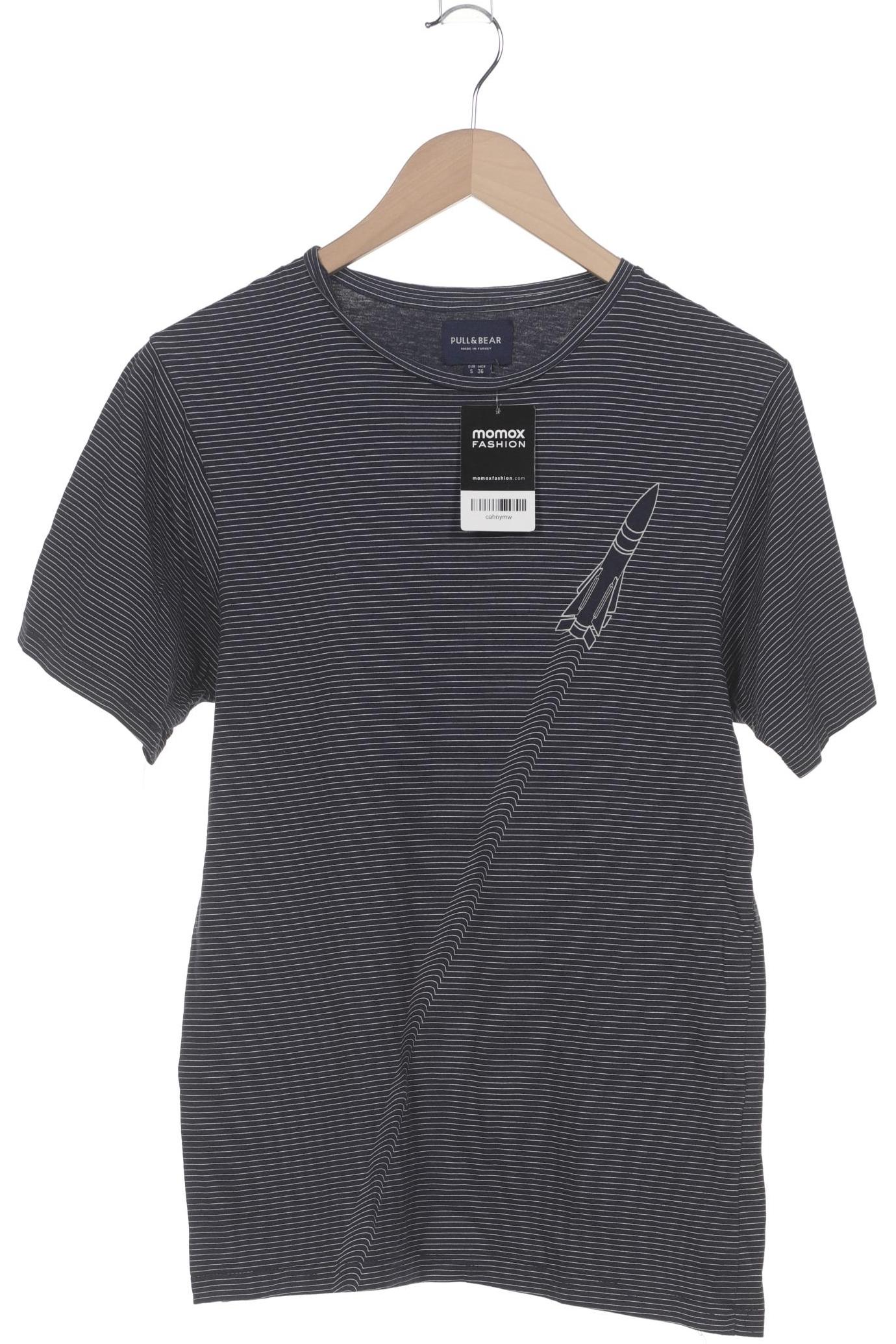 

Pull & Bear Herren T-Shirt, marineblau, Gr. 46