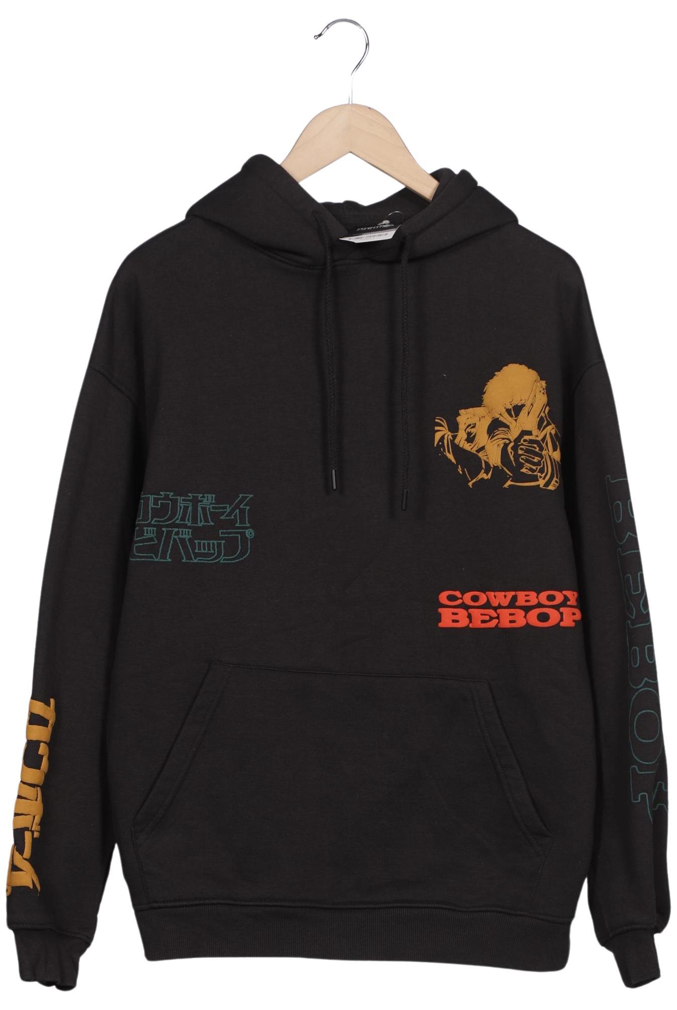 

Pull & Bear Herren Kapuzenpullover, schwarz, Gr. 48