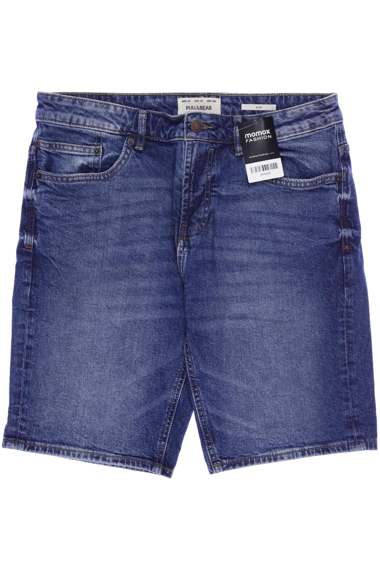 

Pull & Bear Herren Shorts, blau, Gr. 32