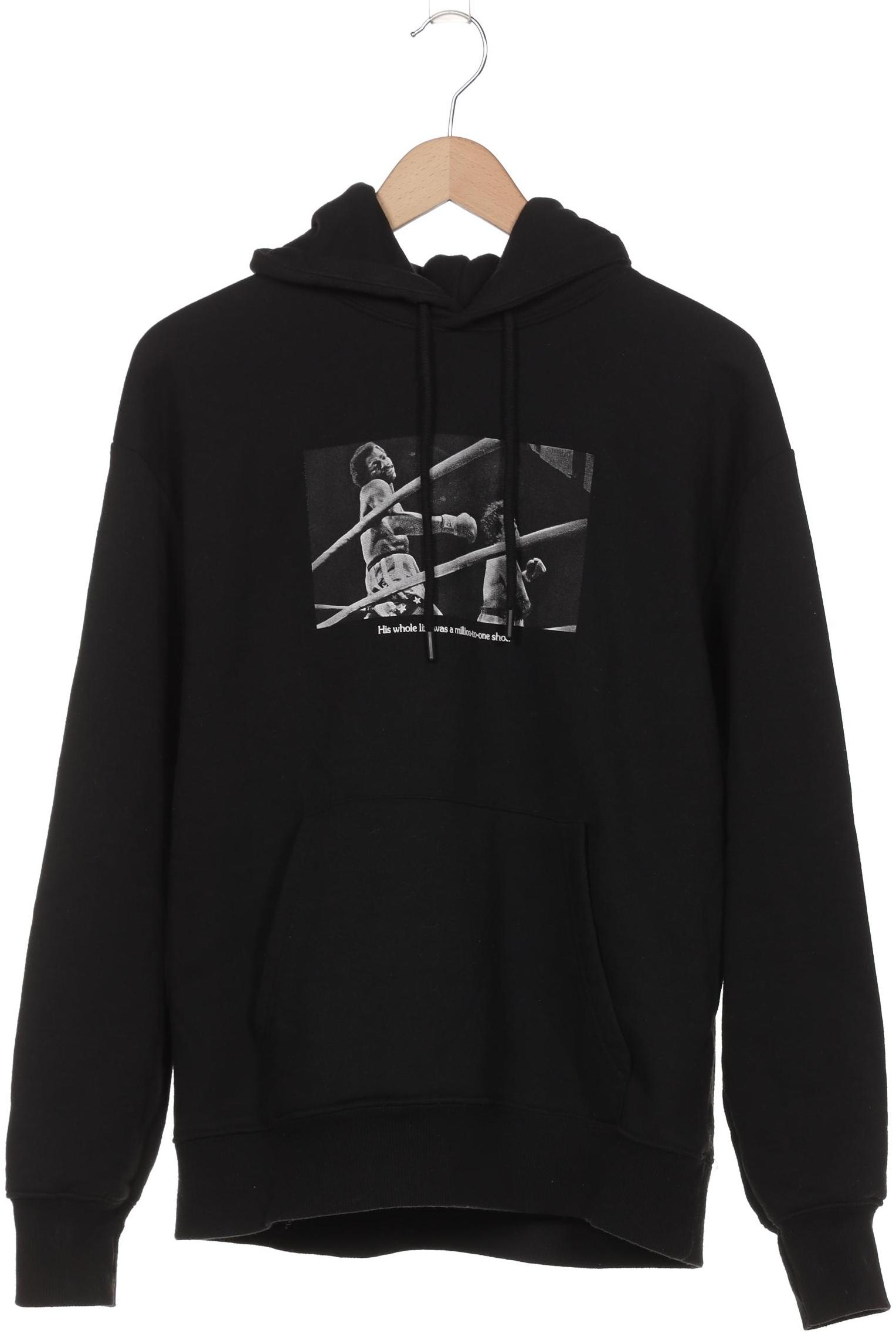 

Pull & Bear Herren Kapuzenpullover, schwarz, Gr. 46