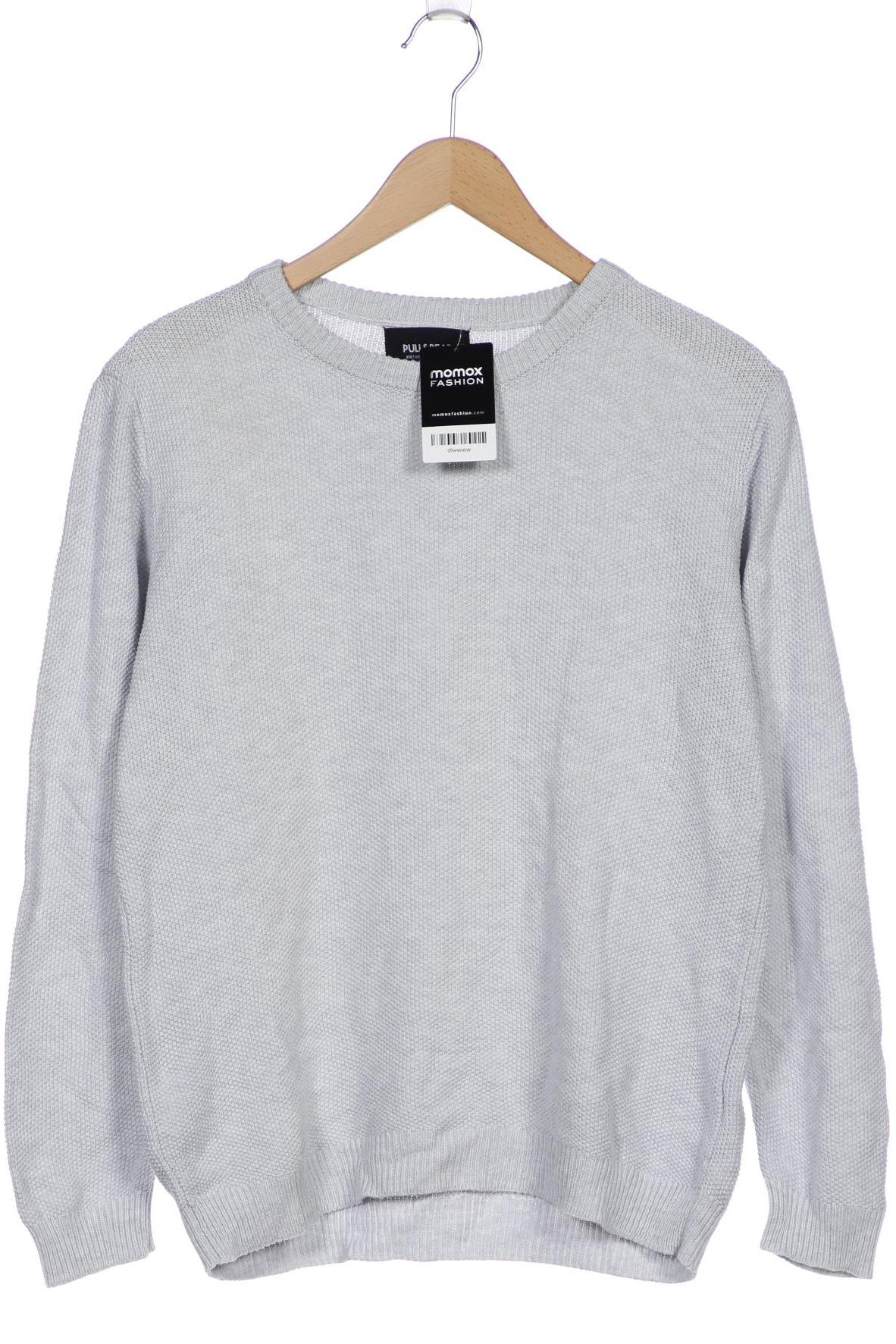 

Pull & Bear Herren Pullover, grau, Gr. 48