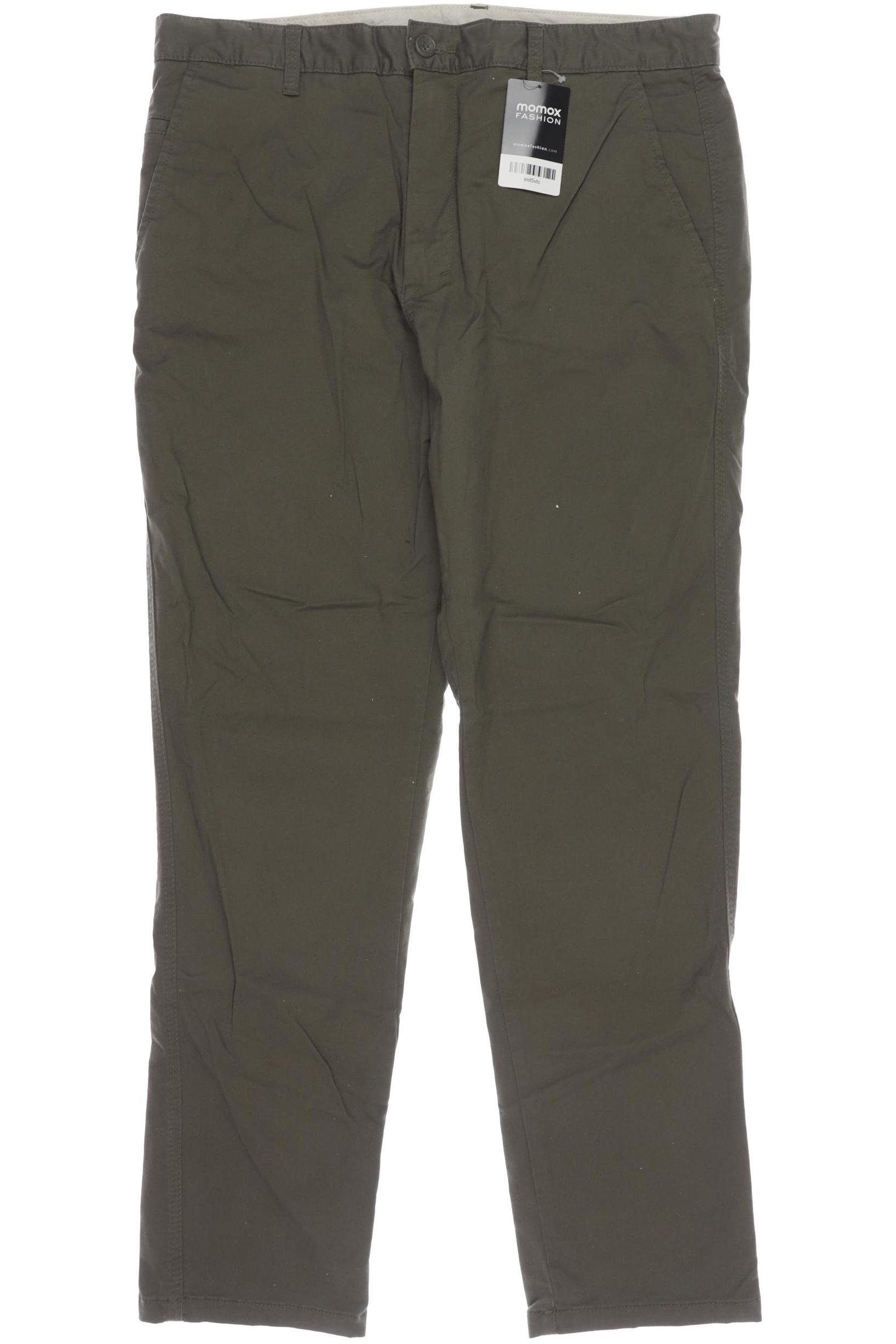 

Pull & Bear Herren Stoffhose, grün, Gr. 34