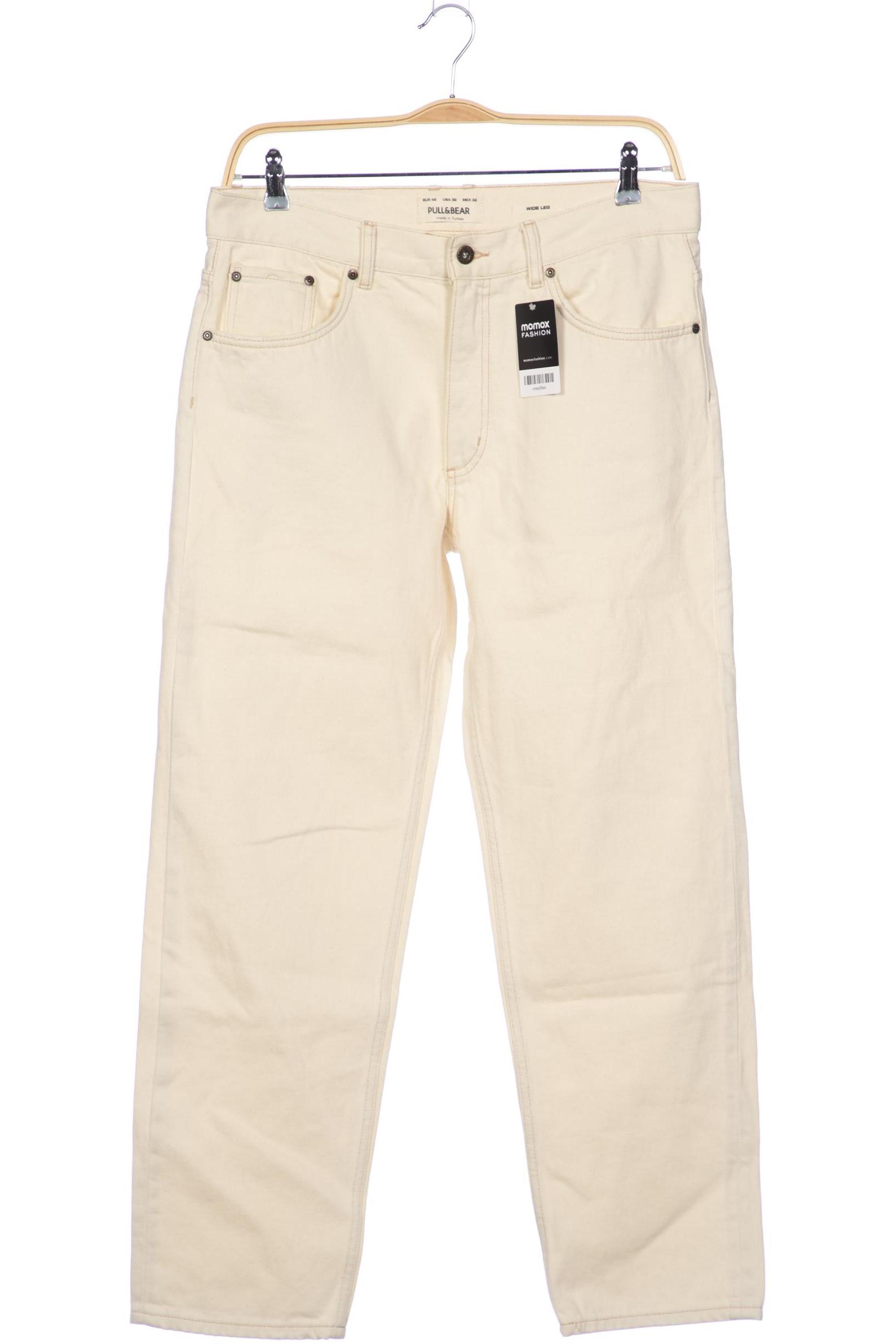 

Pull & Bear Herren Jeans, cremeweiß, Gr. 32