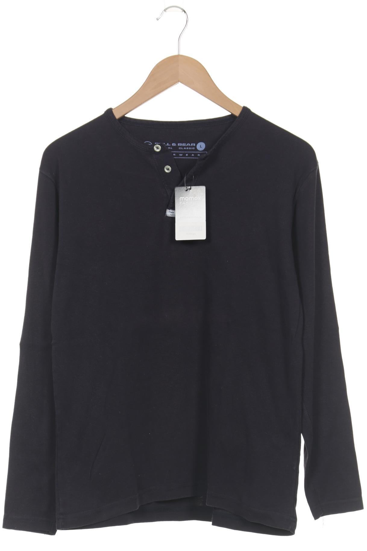 

Pull & Bear Herren Langarmshirt, marineblau, Gr. 52