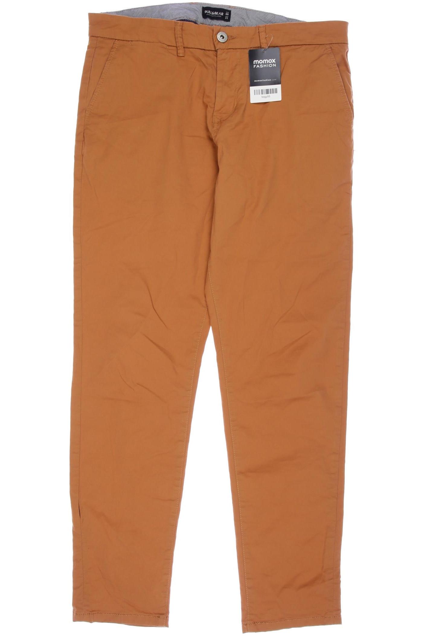 

Pull & Bear Herren Stoffhose, orange, Gr. 33