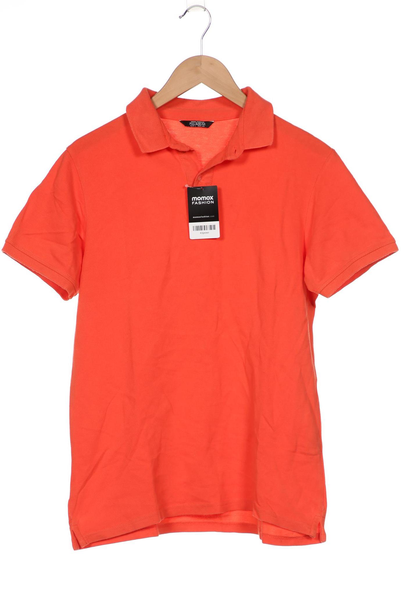 

Pull & Bear Herren Poloshirt, orange, Gr. 52