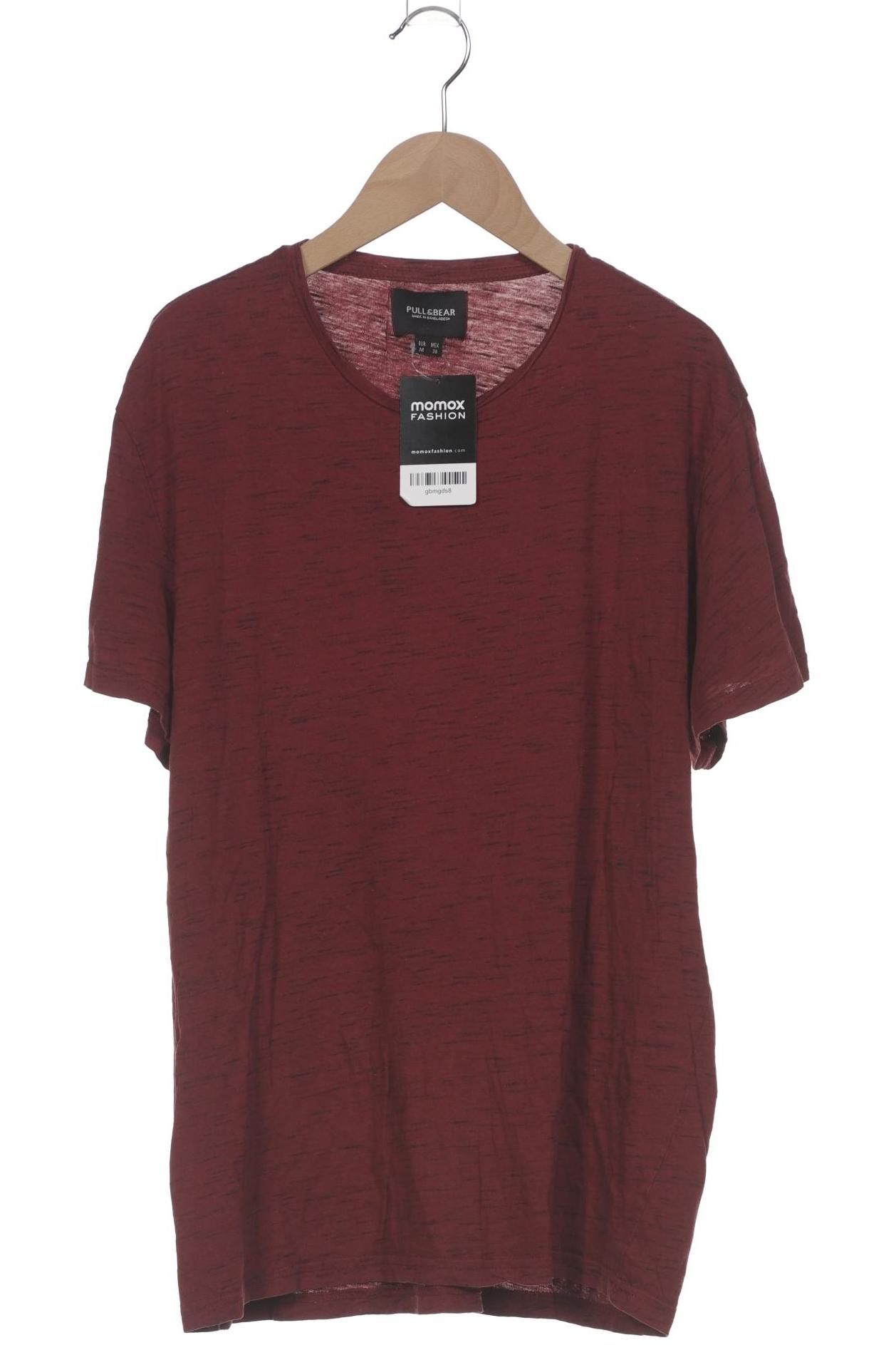 

Pull & Bear Herren T-Shirt, bordeaux, Gr. 48