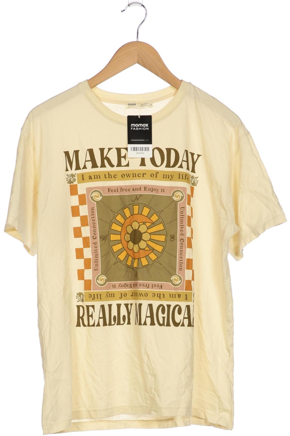 Thumbnail - Pull &amp; Bear Herren T-Shirt, cremeweiß, Gr. 48