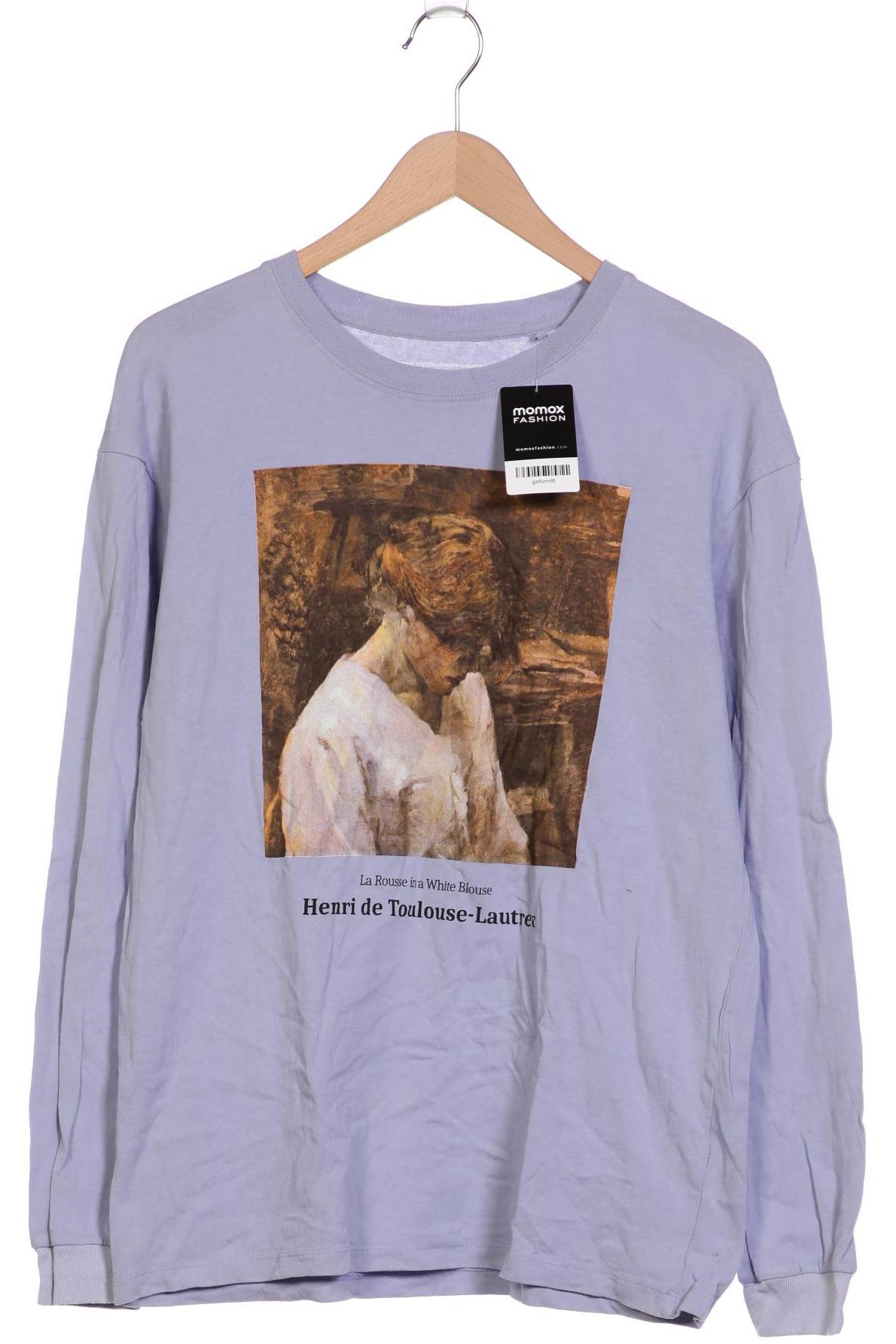 

Pull & Bear Herren Langarmshirt, flieder, Gr. 48