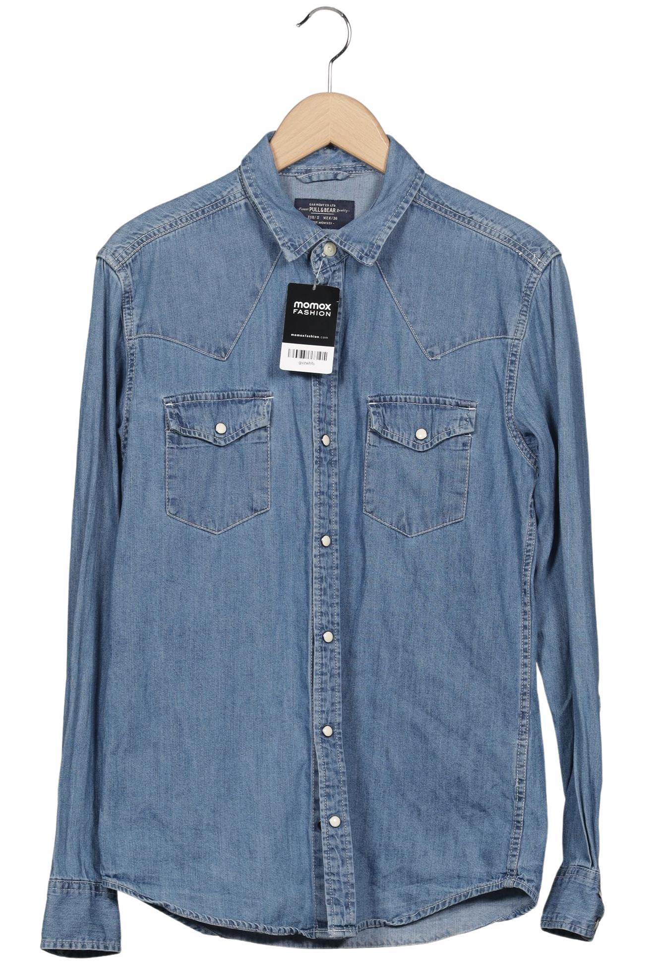 

Pull & Bear Herren Hemd, blau, Gr. 46