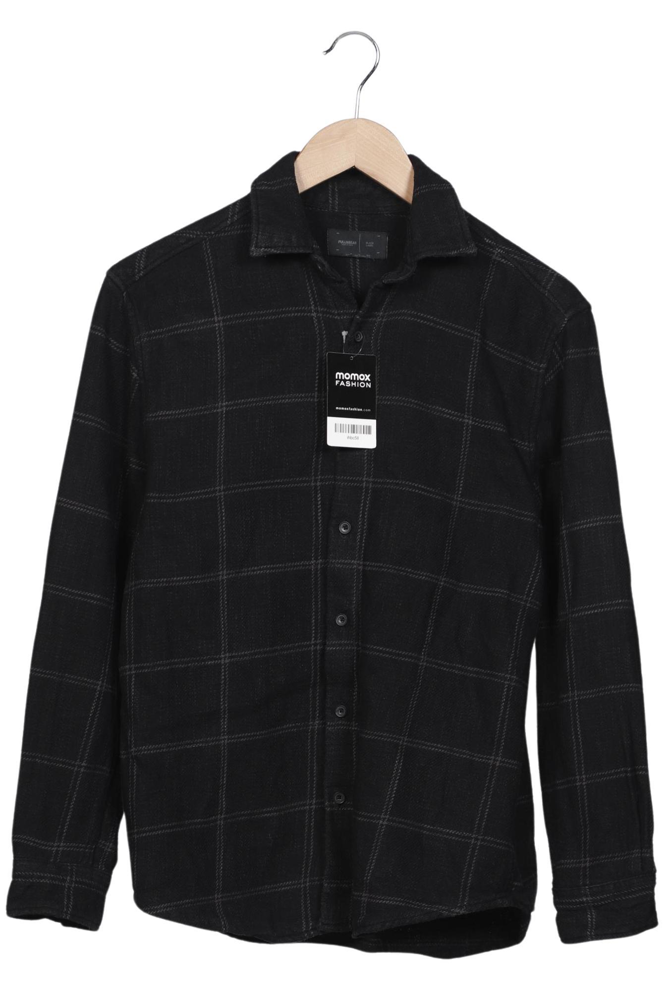 

Pull & Bear Herren Hemd, schwarz, Gr. 46