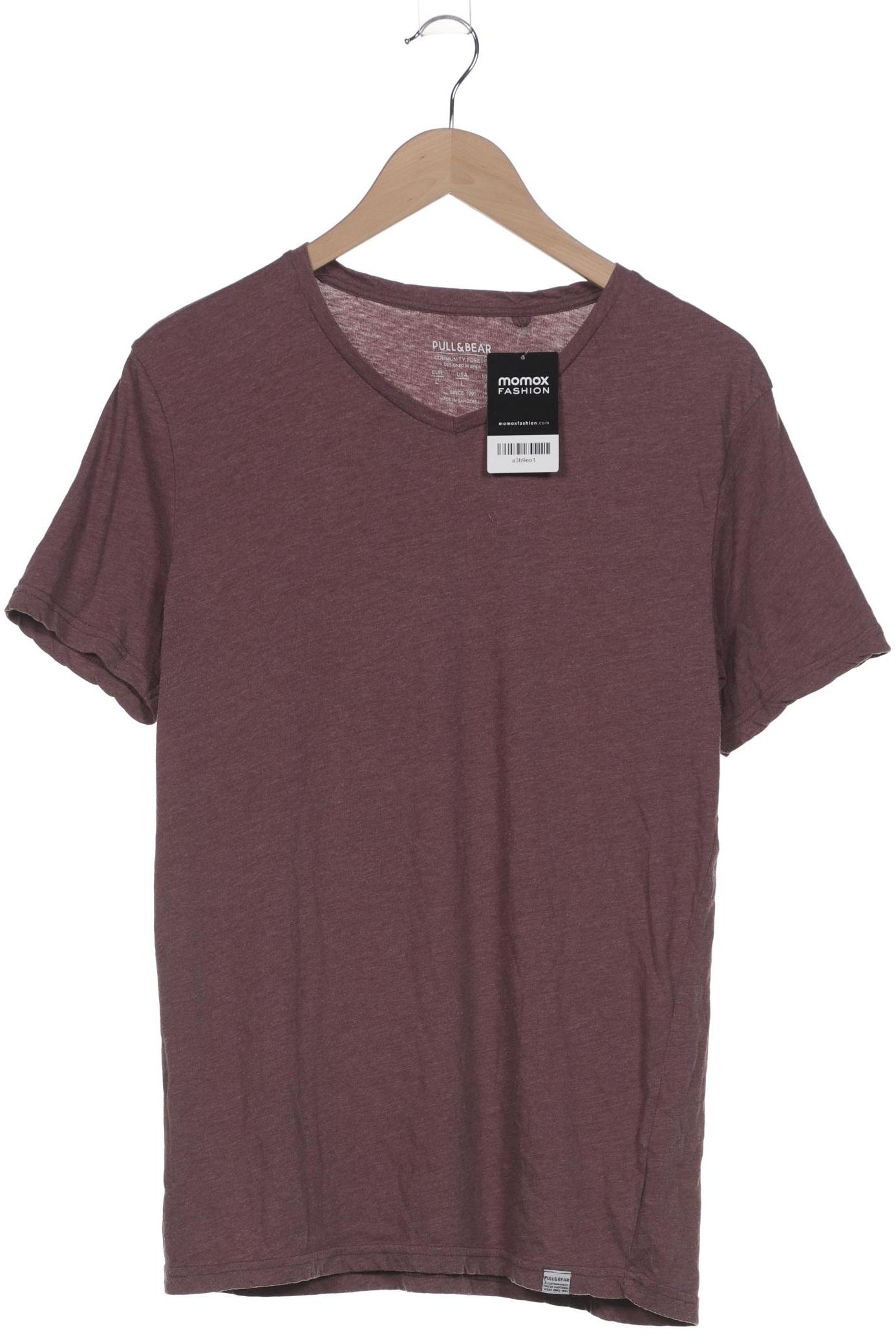 

Pull & Bear Herren T-Shirt, bordeaux, Gr. 52