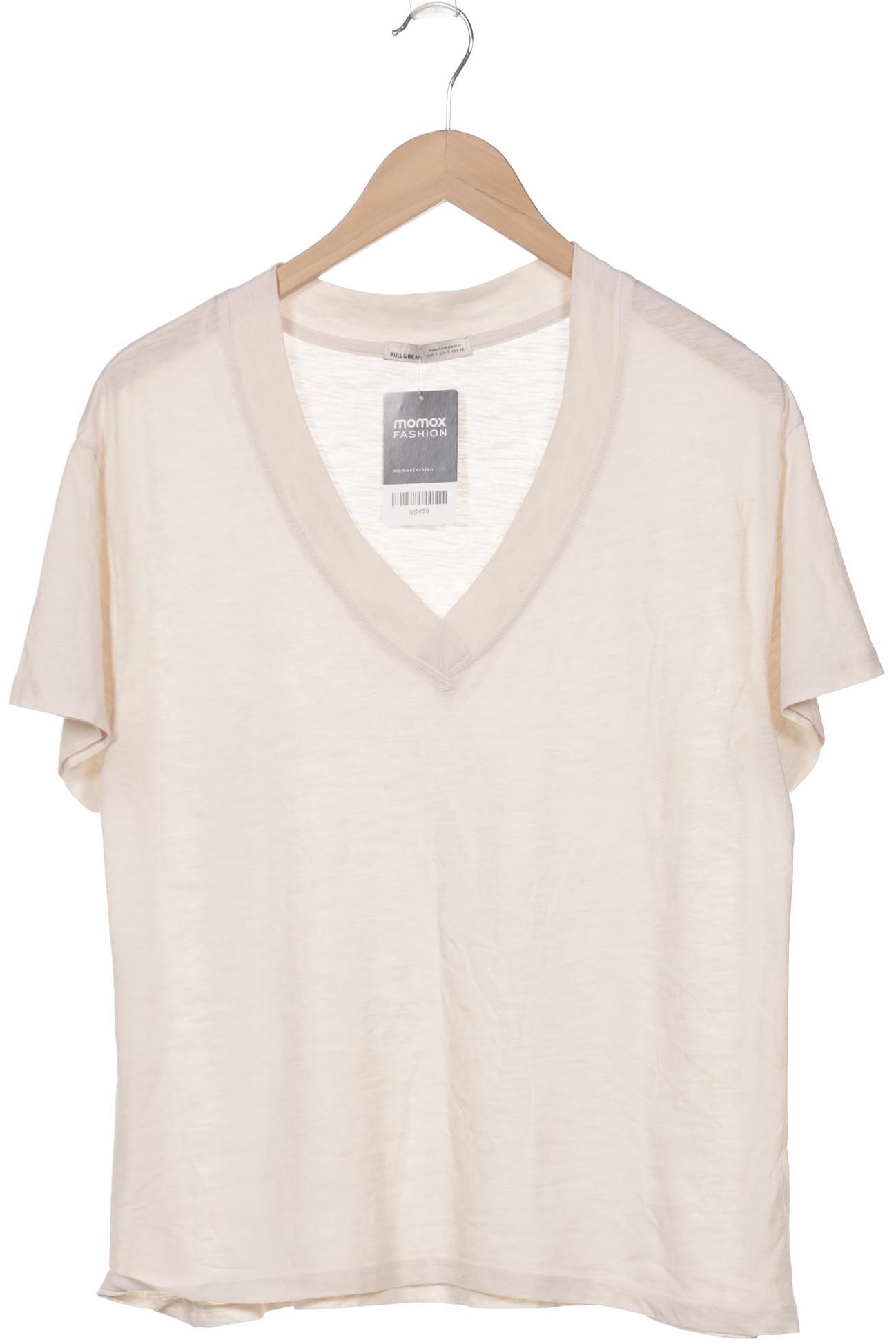 

Pull & Bear Herren T-Shirt, cremeweiß, Gr. 46