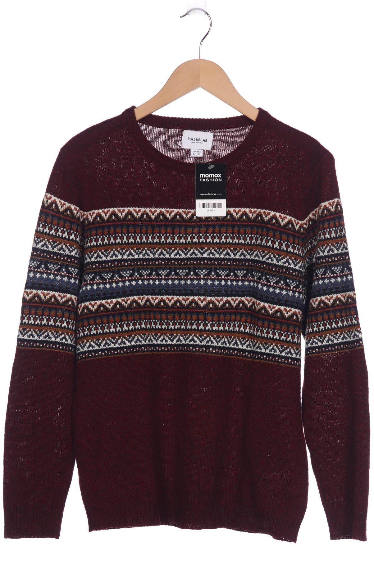 

Pull & Bear Herren Pullover, bordeaux, Gr. 48