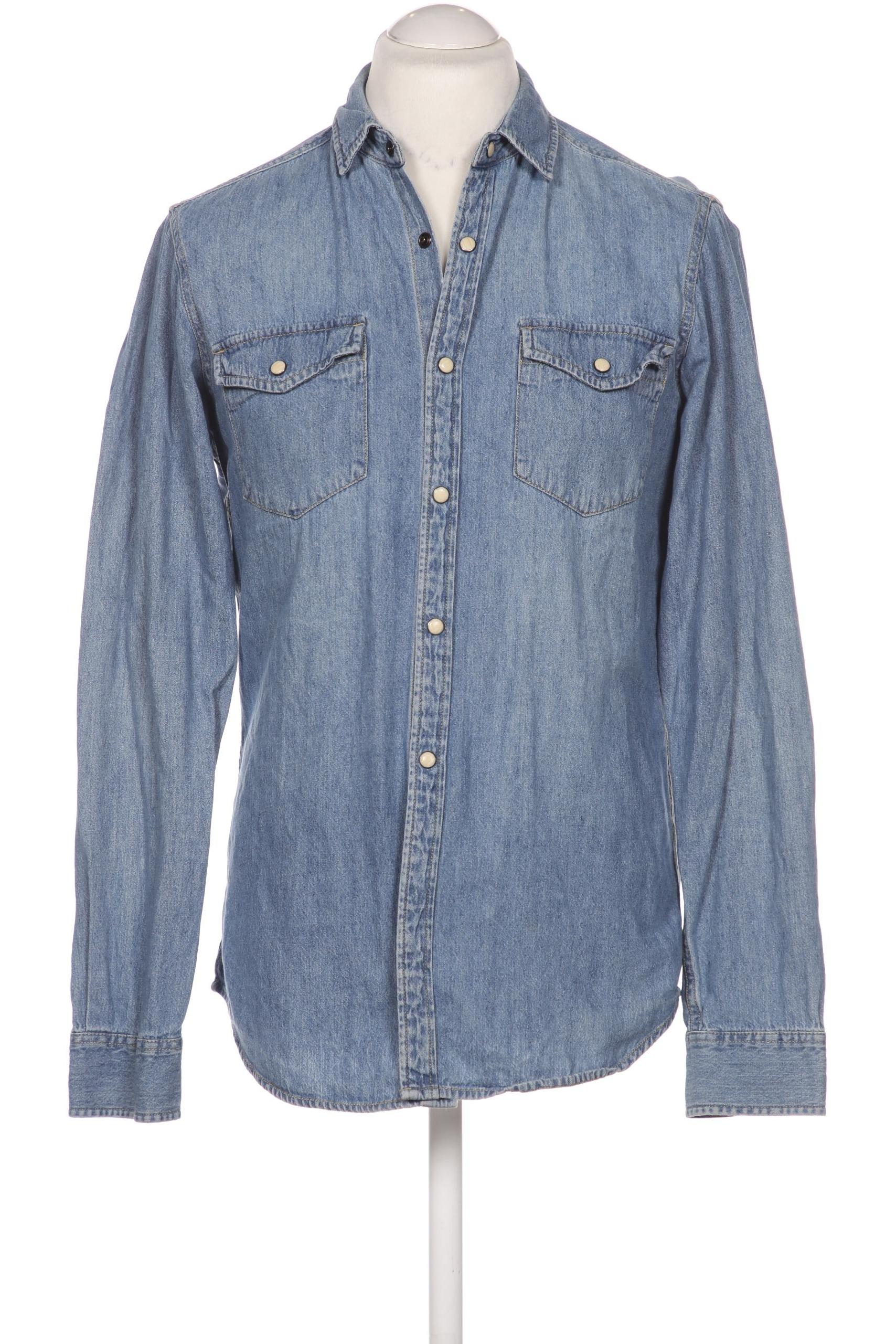 

Pull & Bear Herren Hemd, blau, Gr. 48