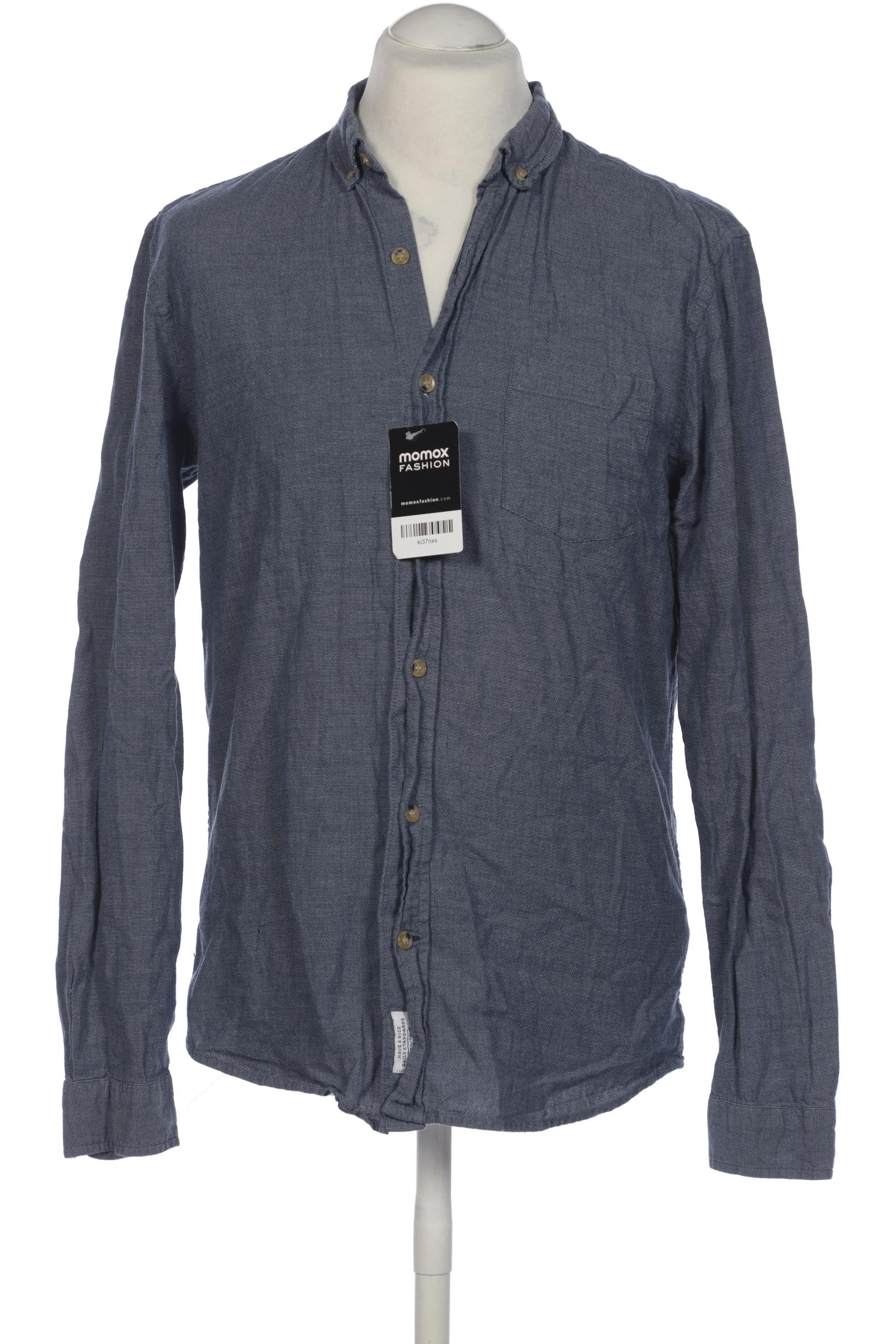 

Pull & Bear Herren Hemd, blau, Gr. 52
