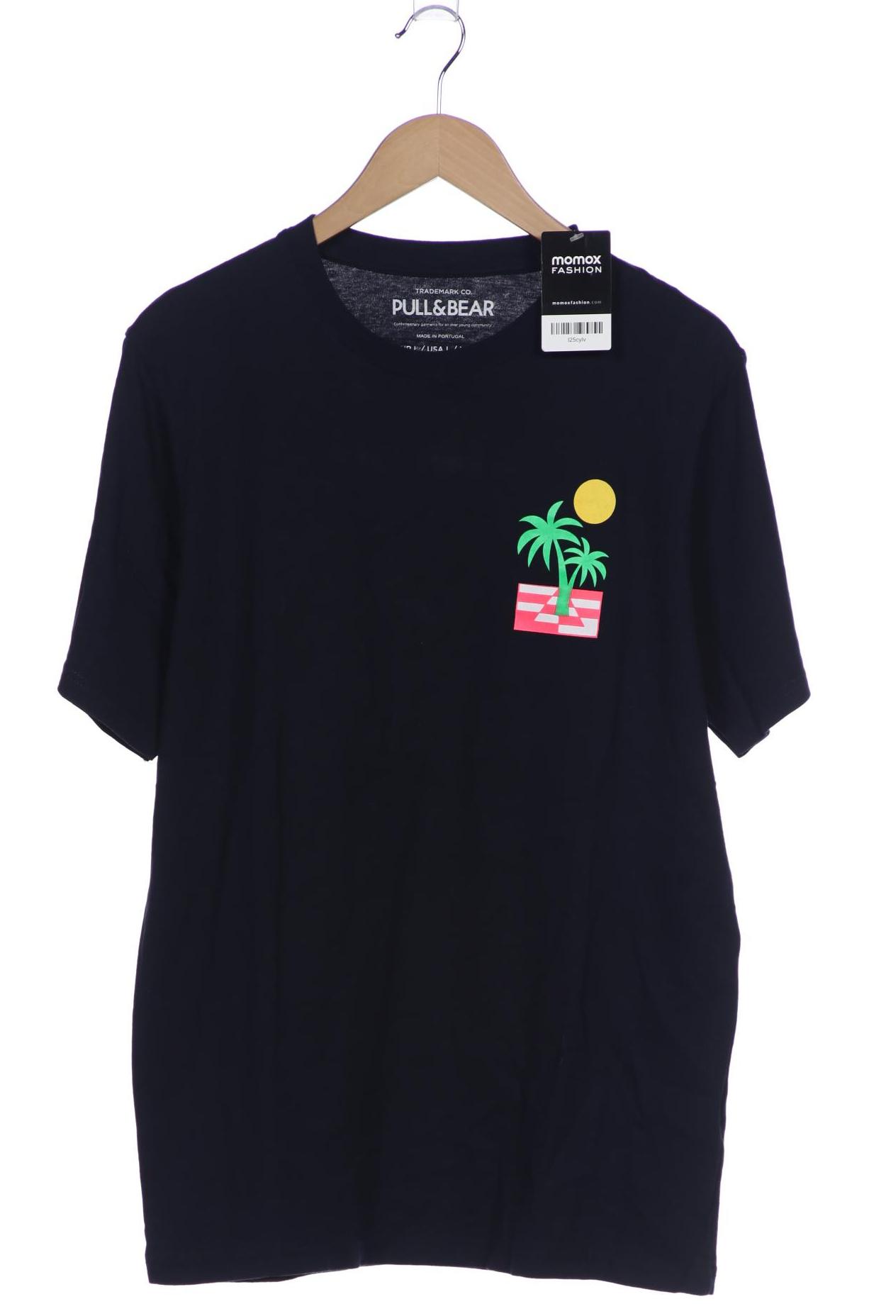 

Pull & Bear Herren T-Shirt, marineblau, Gr. 52