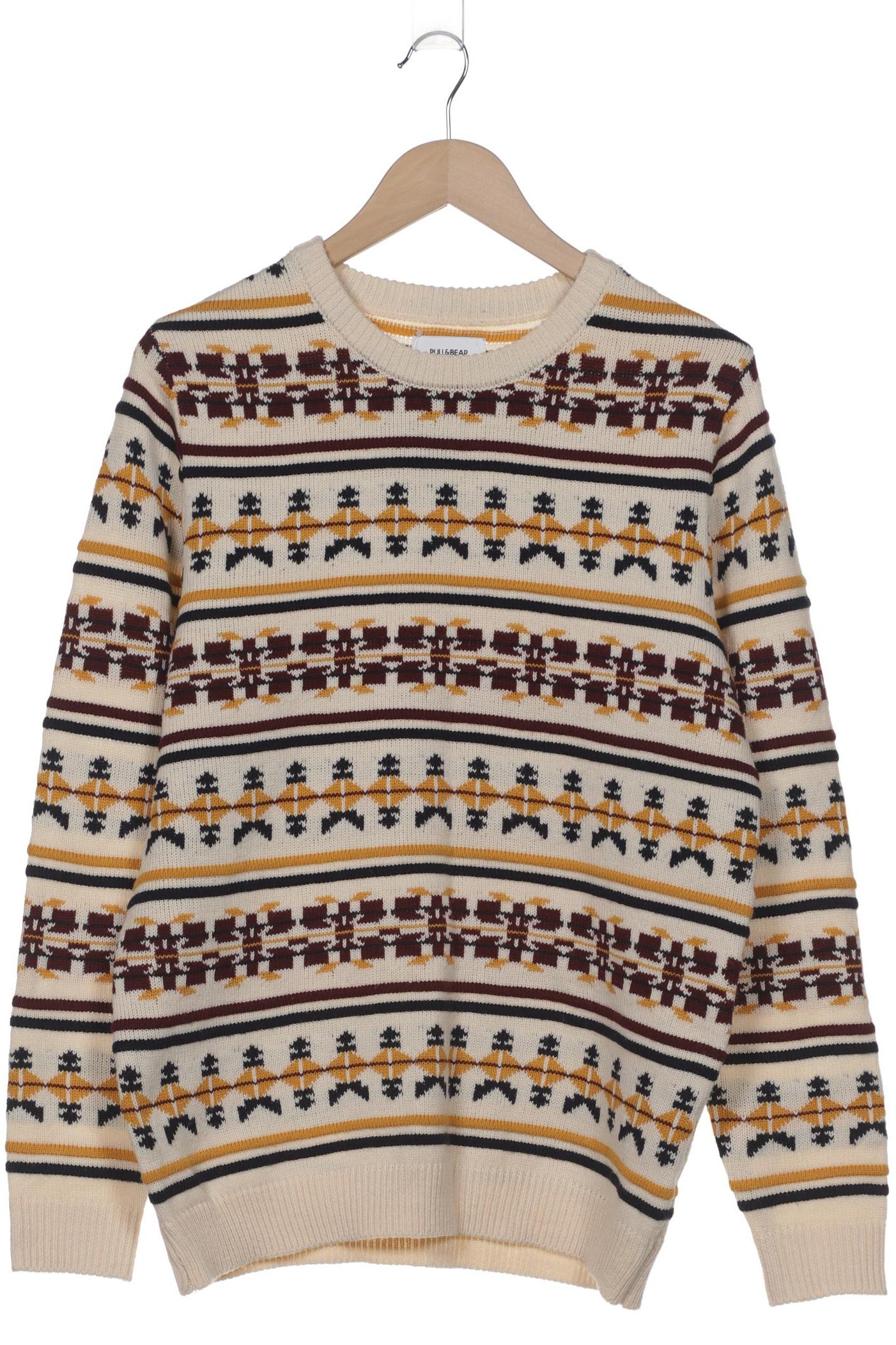 

Pull & Bear Herren Pullover, cremeweiß, Gr. 48