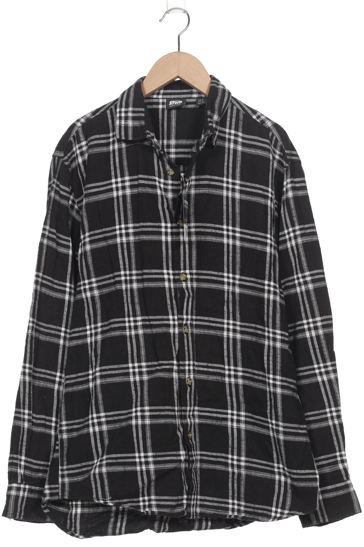 

Pull & Bear Herren Hemd, schwarz, Gr. 46