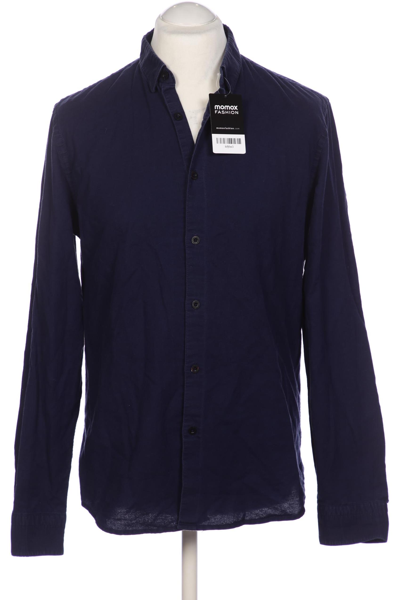 

Pull & Bear Herren Hemd, marineblau, Gr. 52