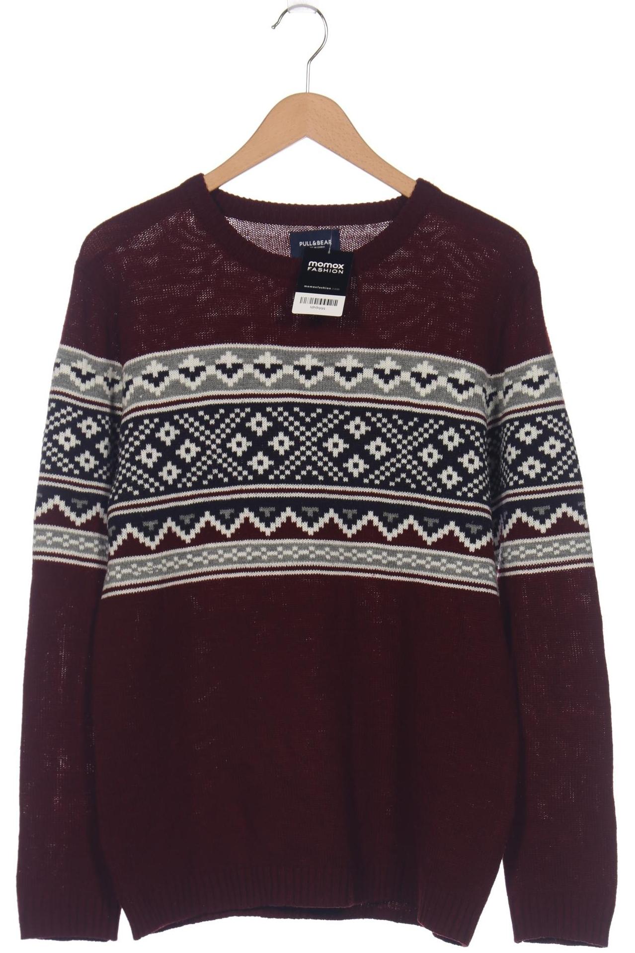 

Pull & Bear Herren Pullover, bordeaux, Gr. 52