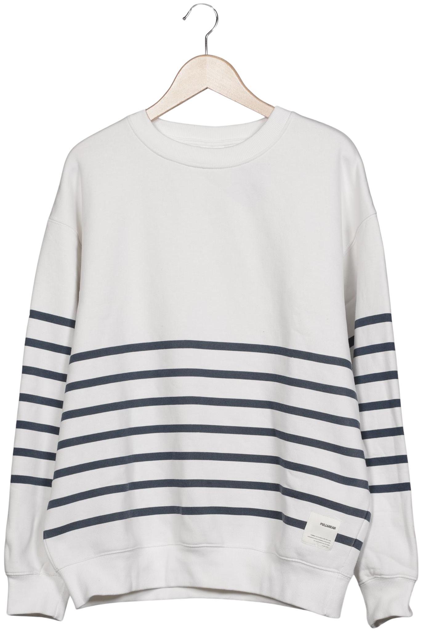 Thumbnail - Pull &amp; Bear Herren Sweatshirt, cremeweiß, Gr. 52