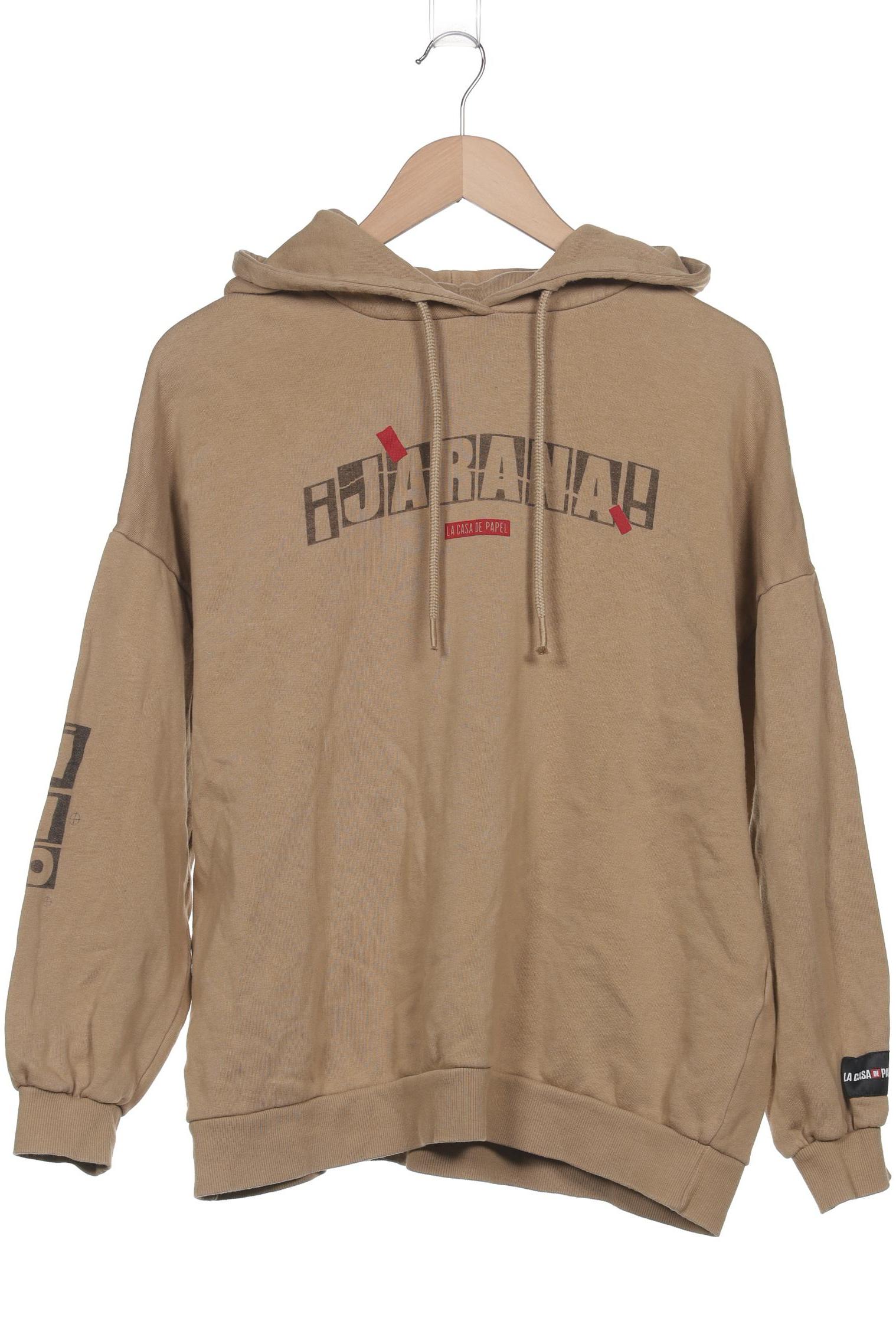 

Pull & Bear Herren Kapuzenpullover, beige, Gr. 48