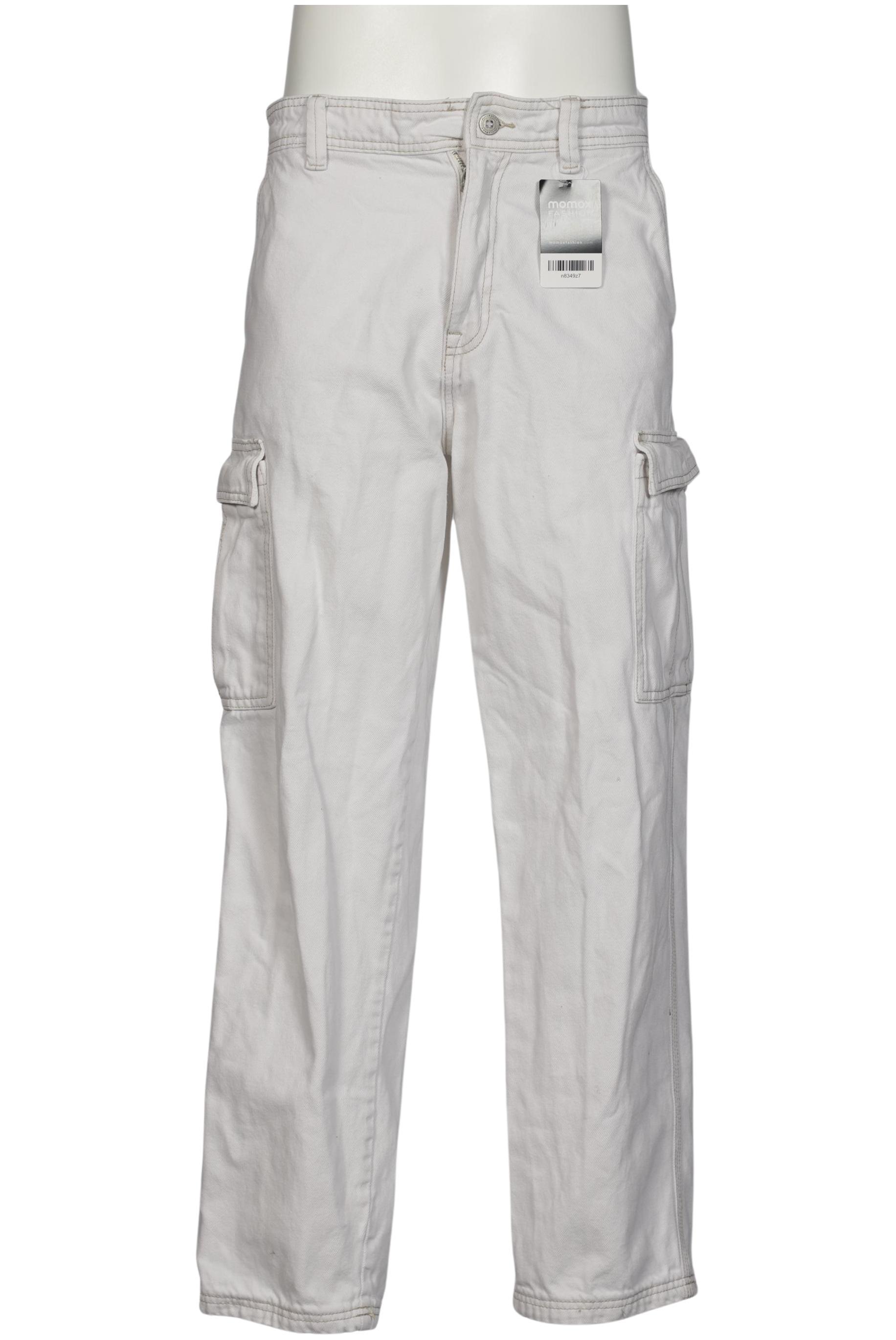 Thumbnail - Pull &amp; Bear Herren Stoffhose, cremeweiß, Gr. 30